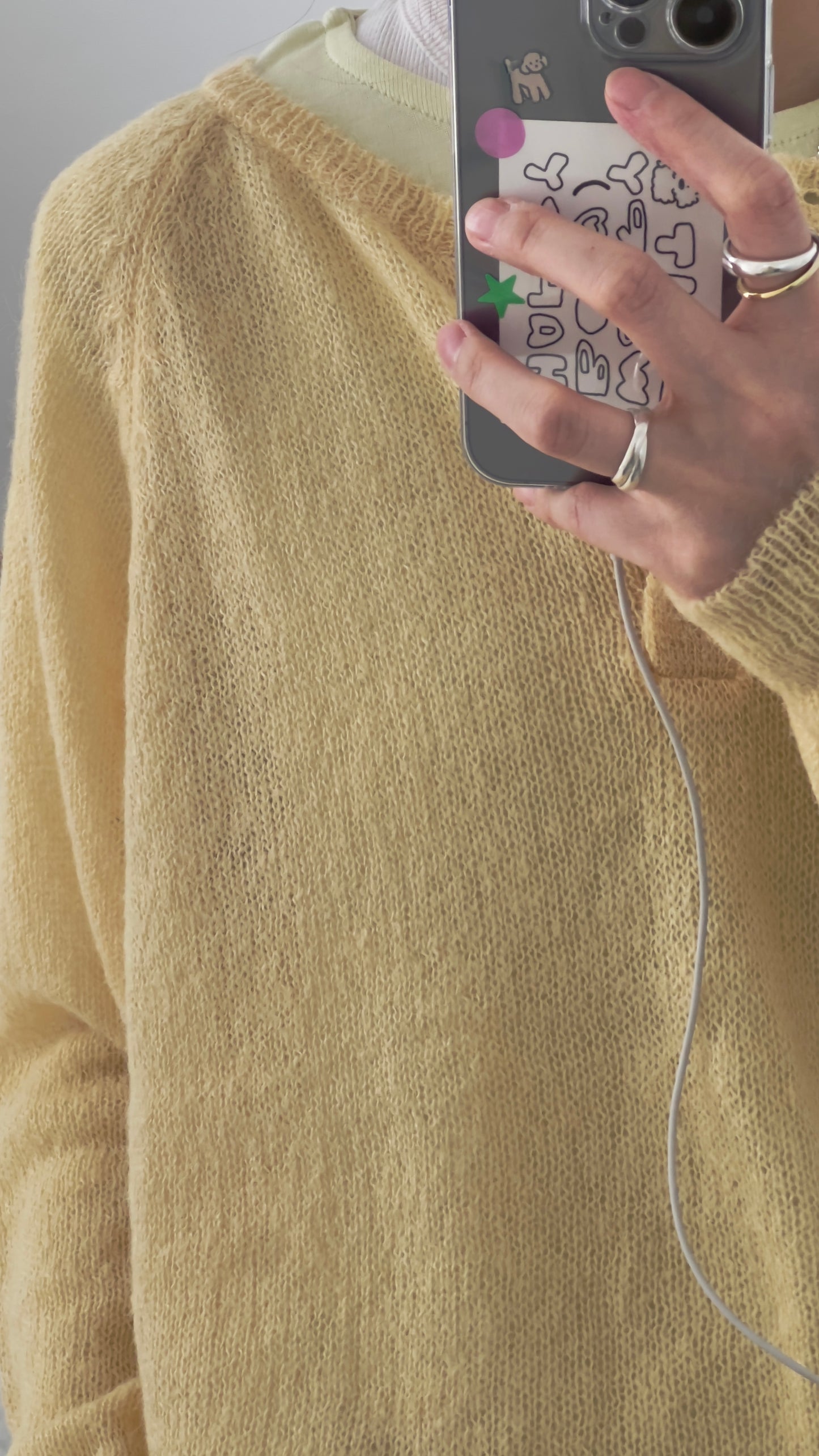 como sheer inner top in green (pre-order)