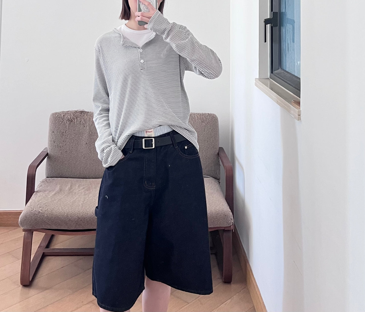 non-fade denim cutoffs (pre-order)