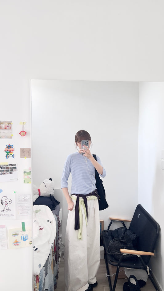 akita stripe tee in sora (pre-order)