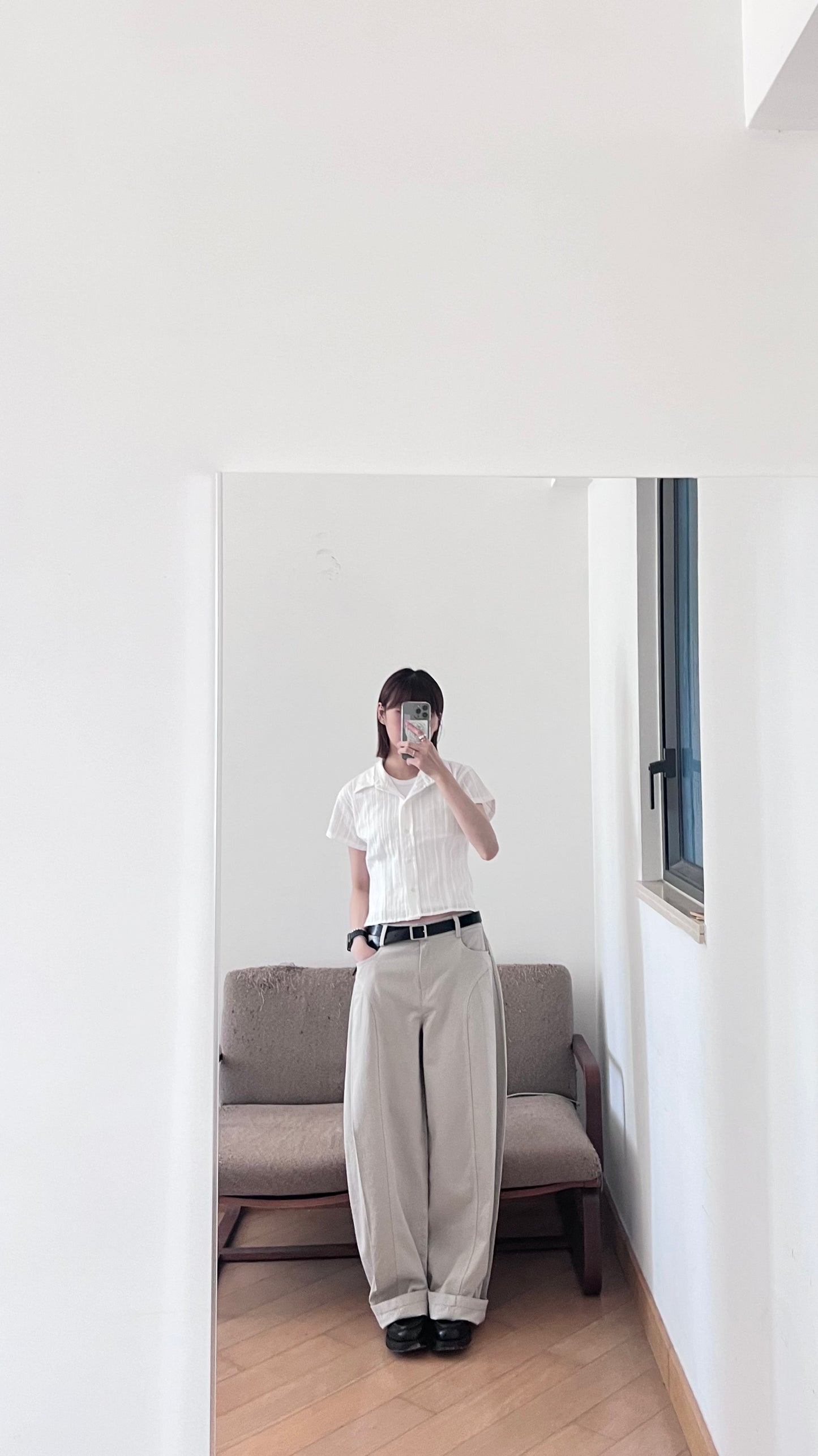 shadowfit retro shirt in white