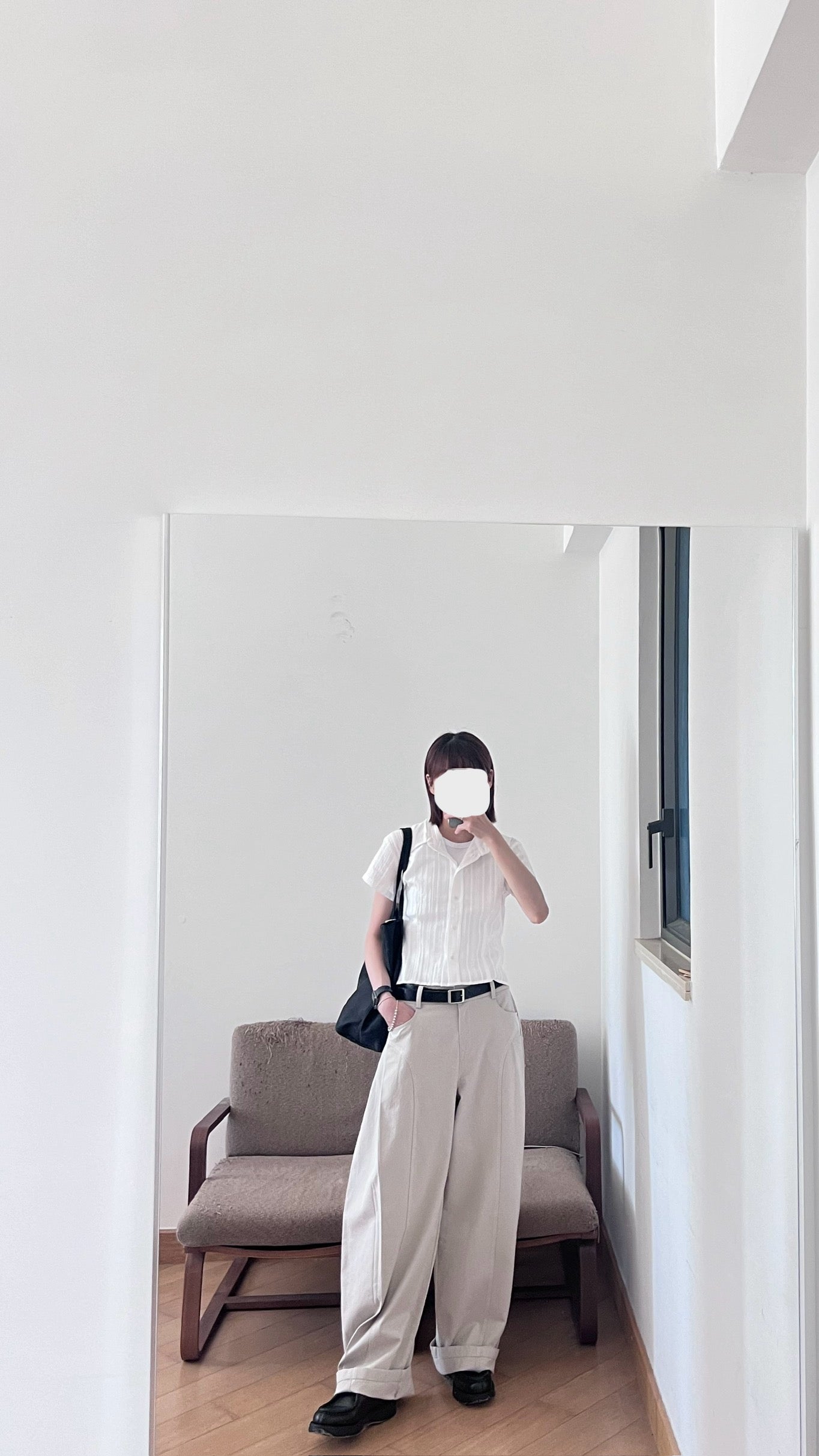 shadowfit retro shirt in white
