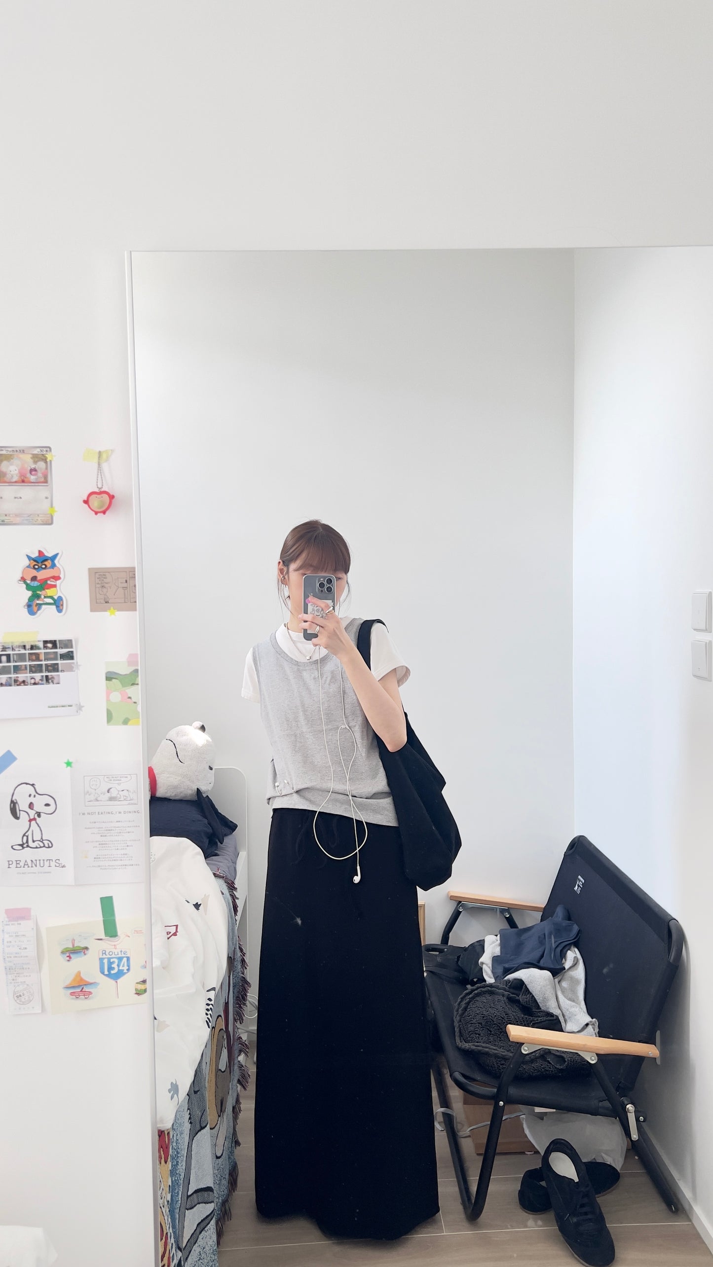 anya layer tank top in grey (pre-order)