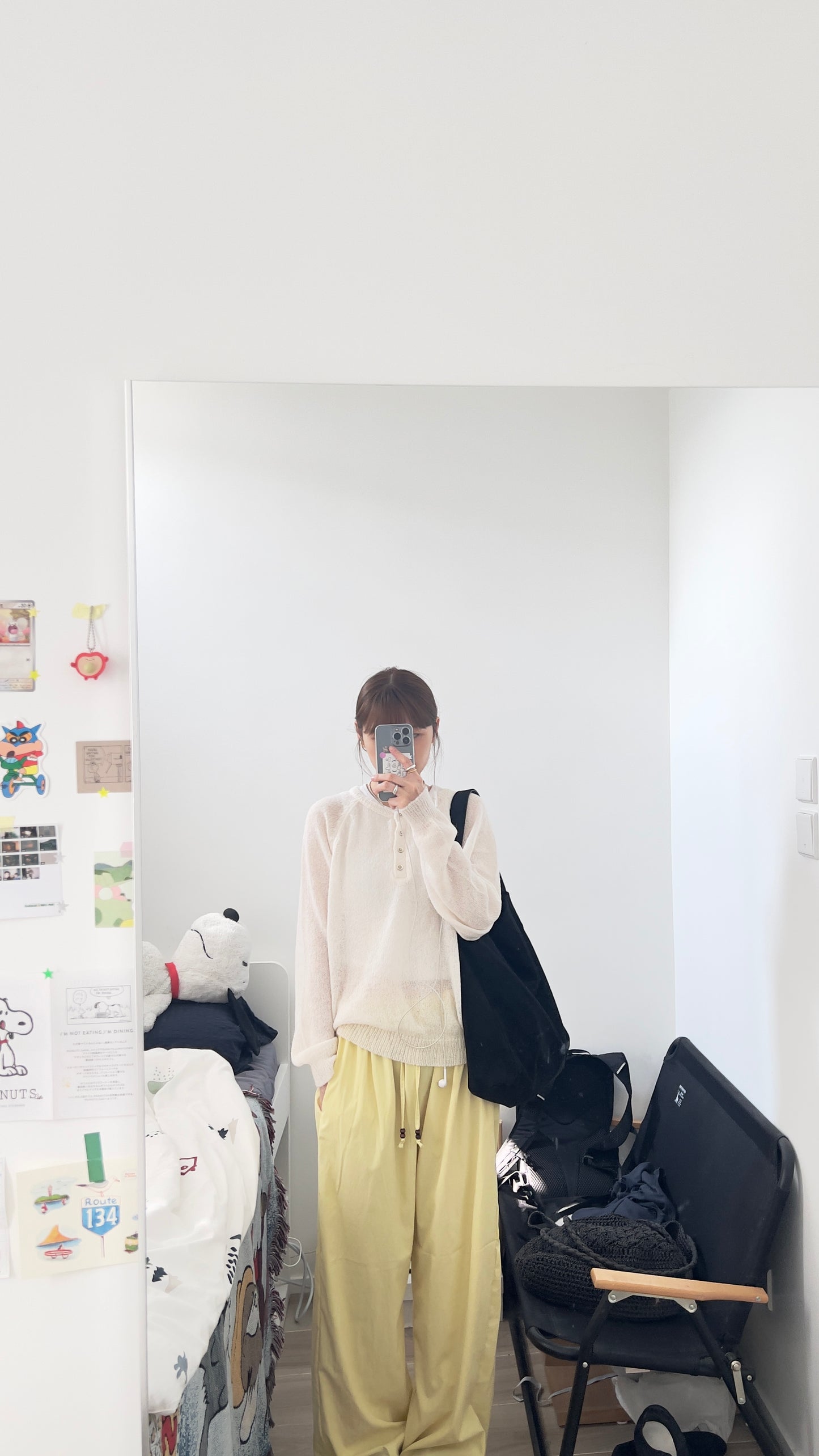 nico sheer knit sweater in ivory