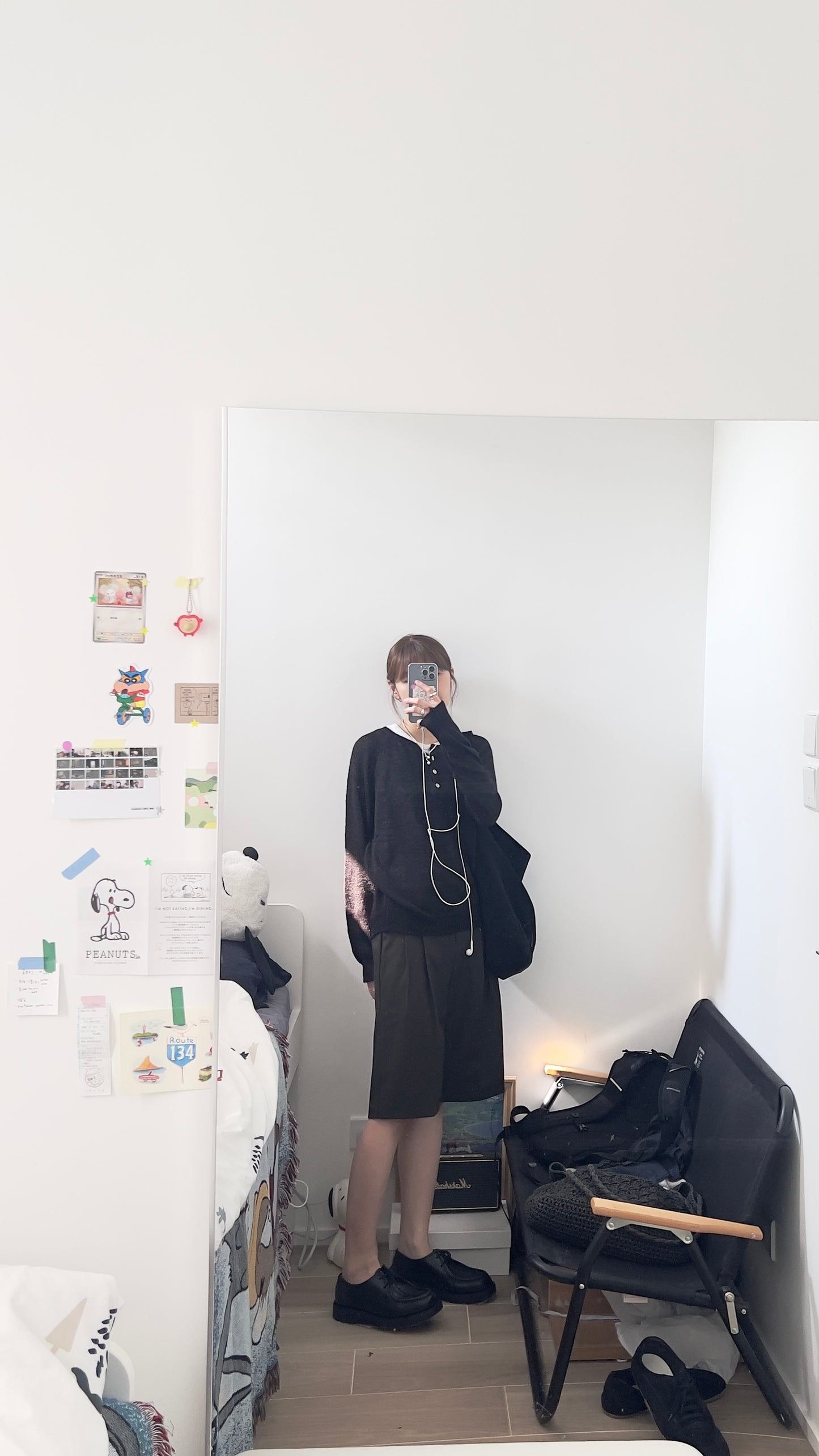 victoria tailored shorts in charcoal (pre-order)