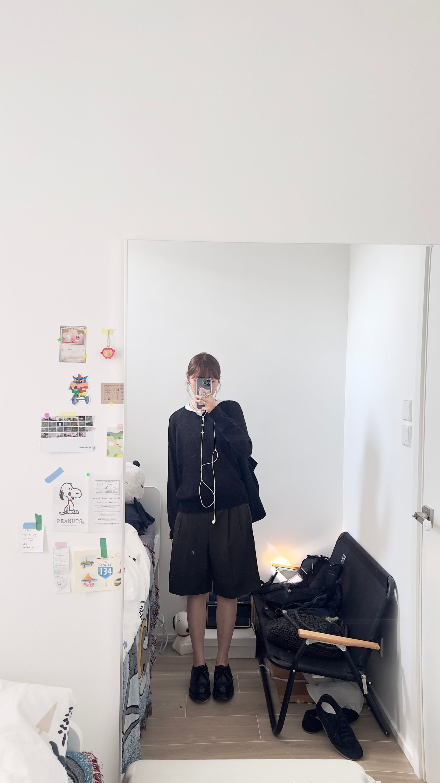victoria tailored shorts in charcoal (pre-order)