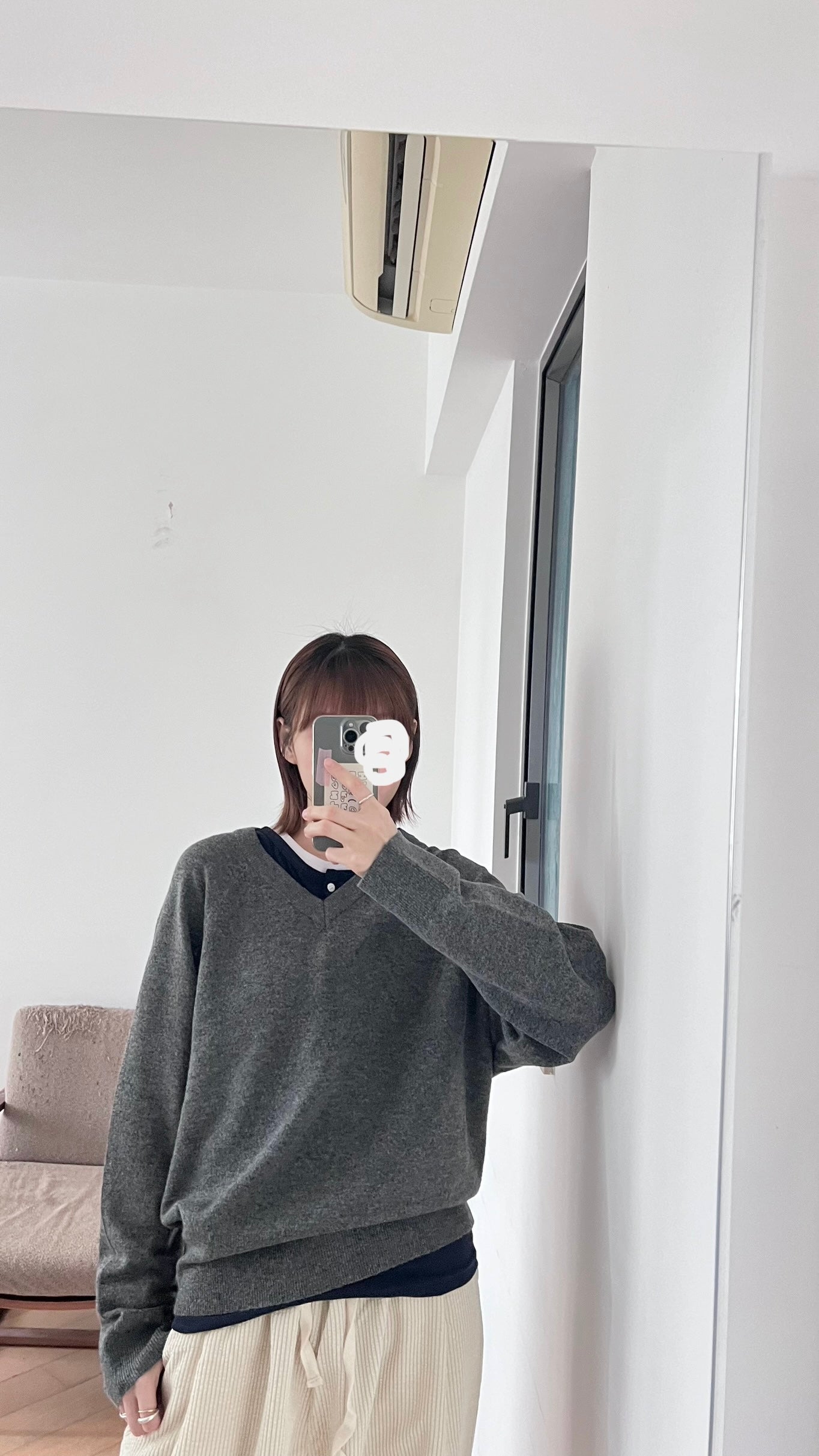 noa sheer basic tee in navy