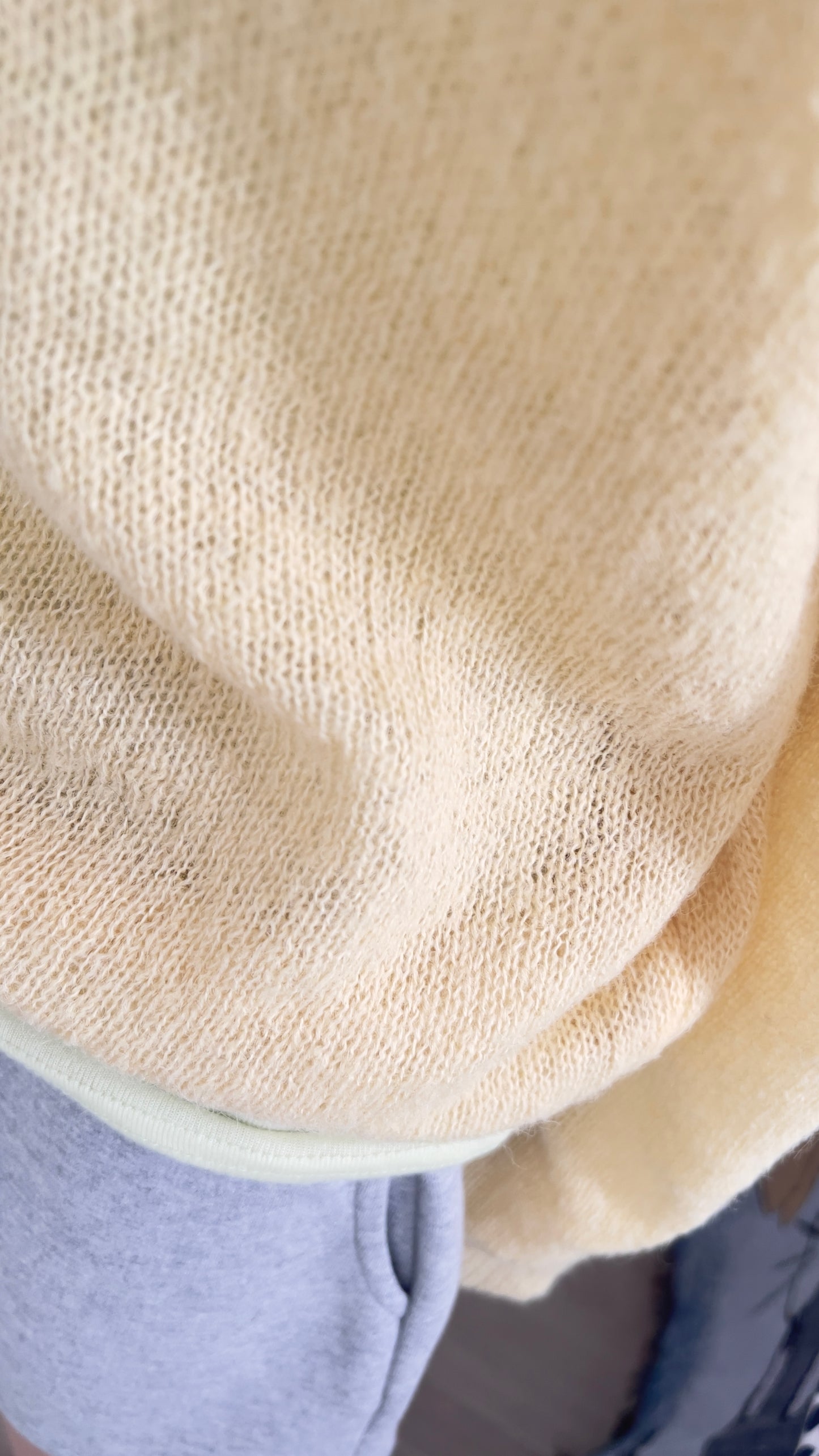 nico sheer knit sweater in yellow (pre-order)