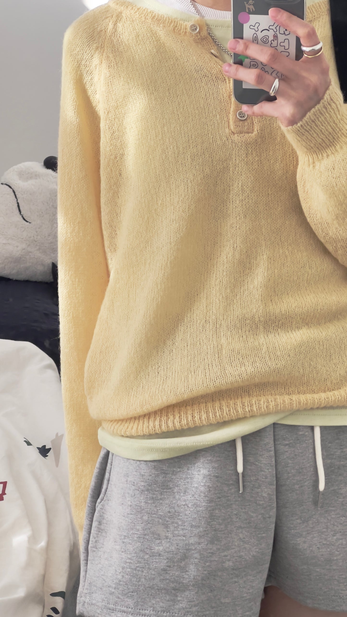 the romy sport shorts in grey (pre-order)
