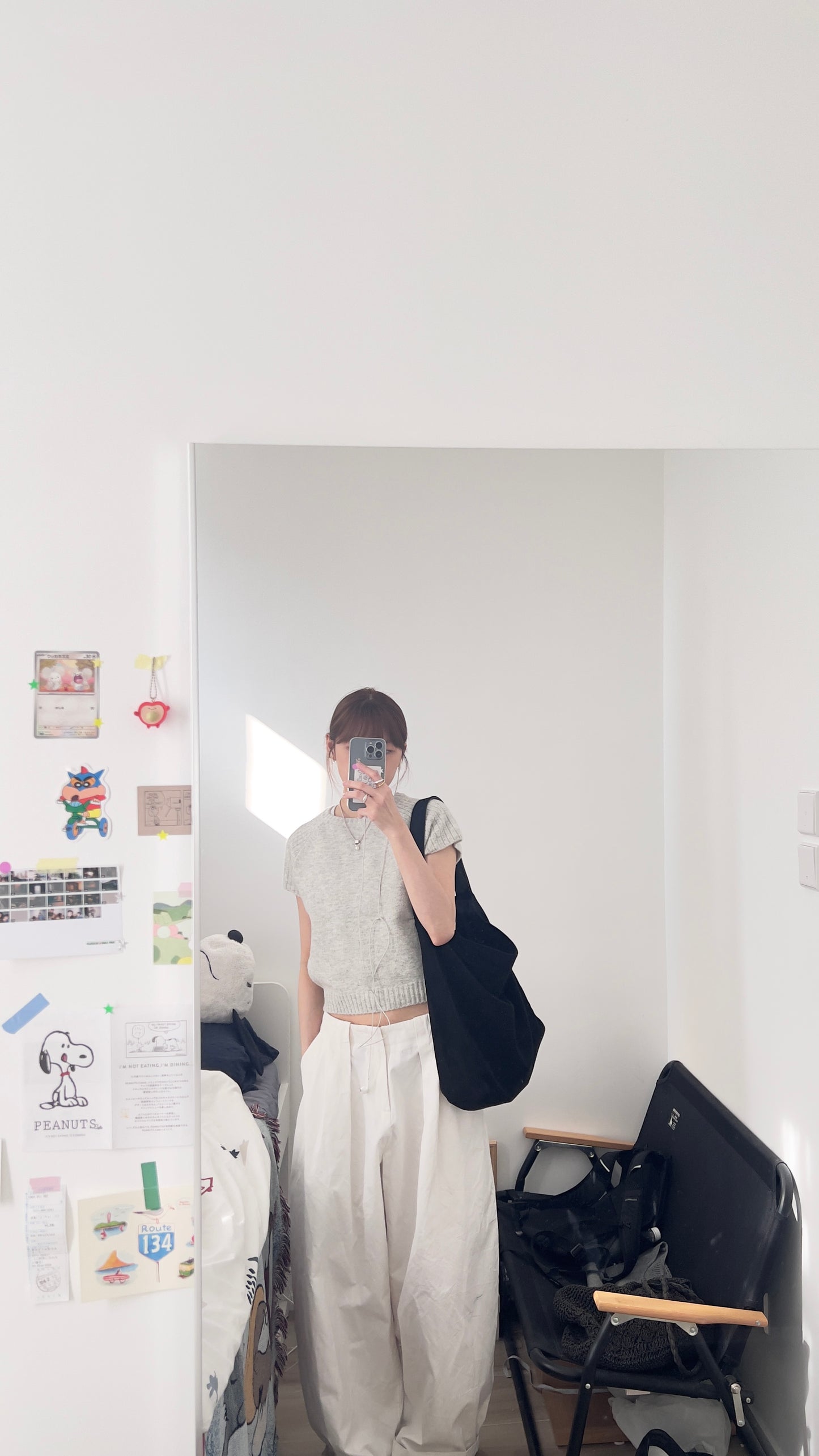 The lyra knit top in light grey (pre-order)