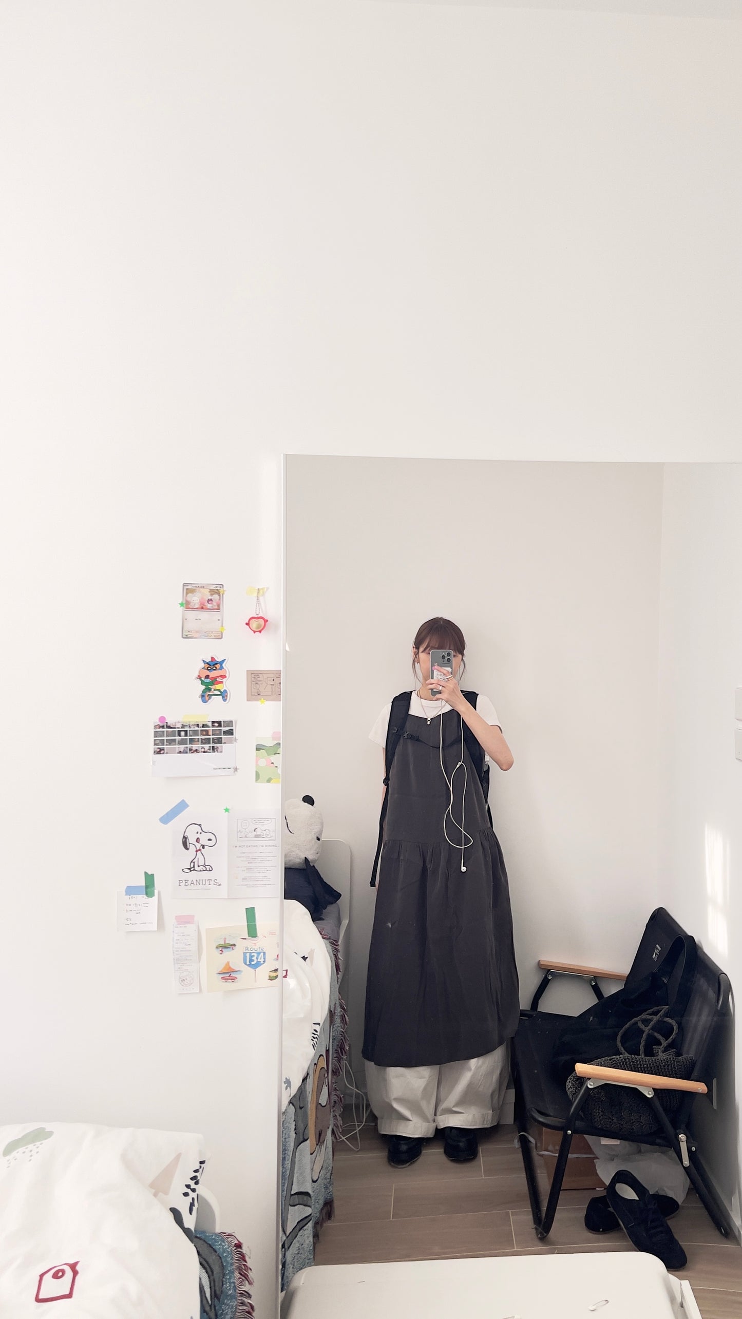 Ines slip dress in charcoal (pre-order)