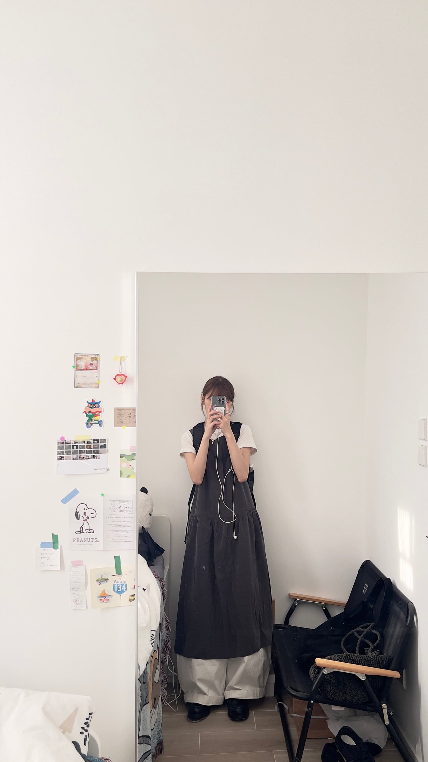 Ines slip dress in charcoal (pre-order)