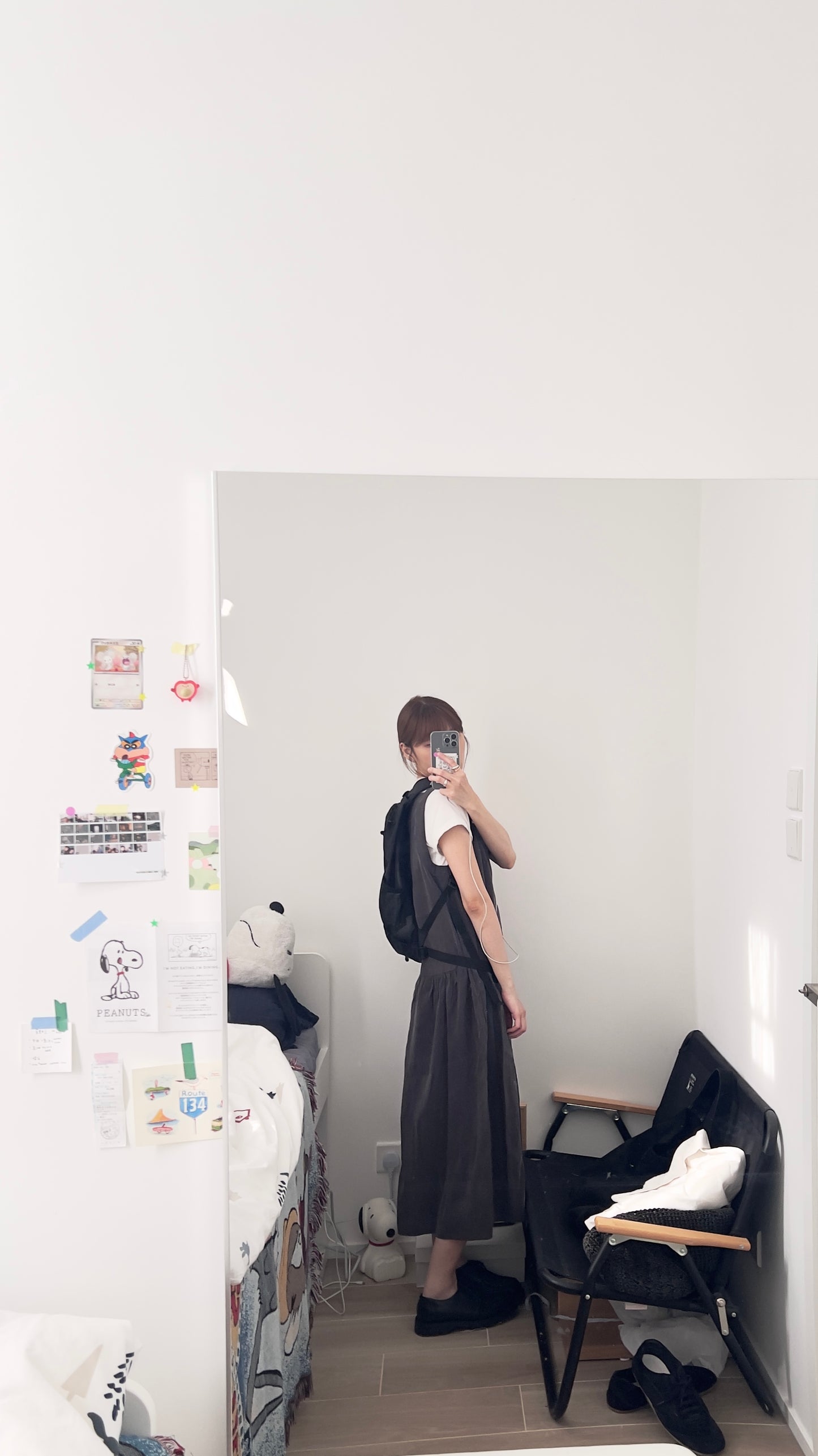 Ines slip dress in charcoal (pre-order)