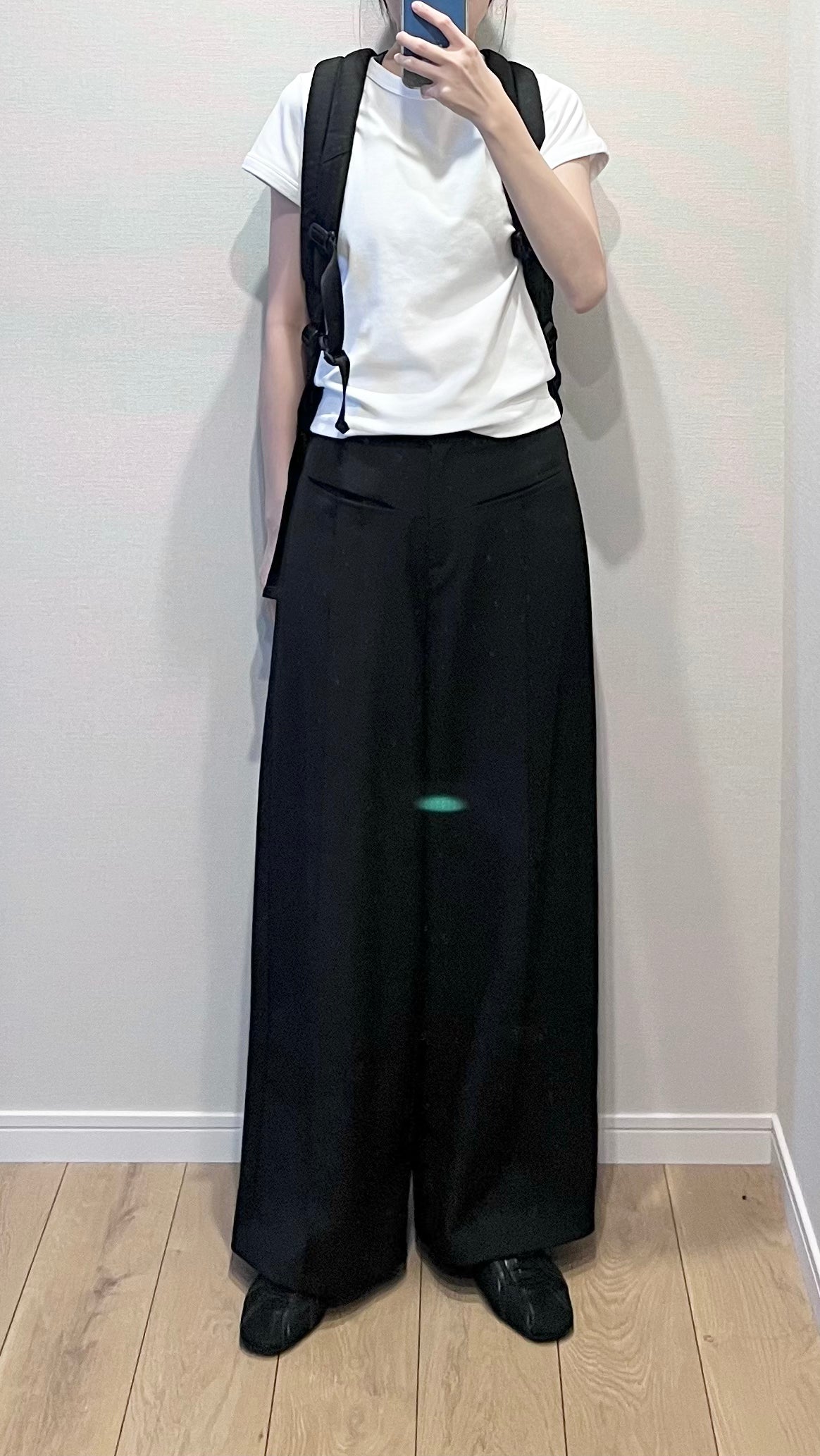 suit pocket straight-leg pants in black (pre-order)