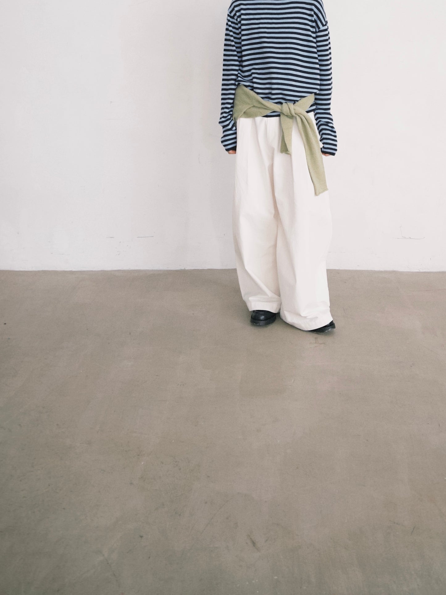 minimalist striped sweater in navy (pre-order)