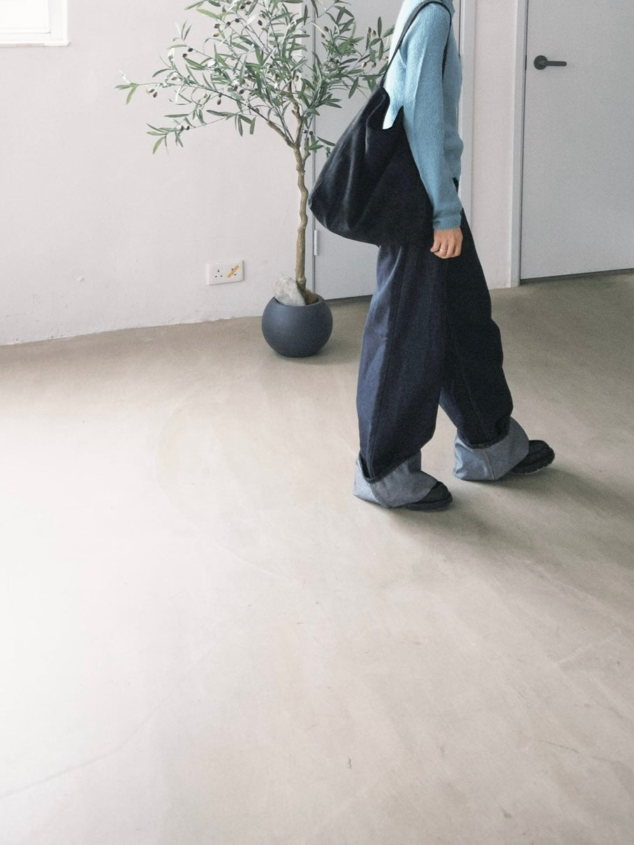 non-fade straight denim pants (pre-order)