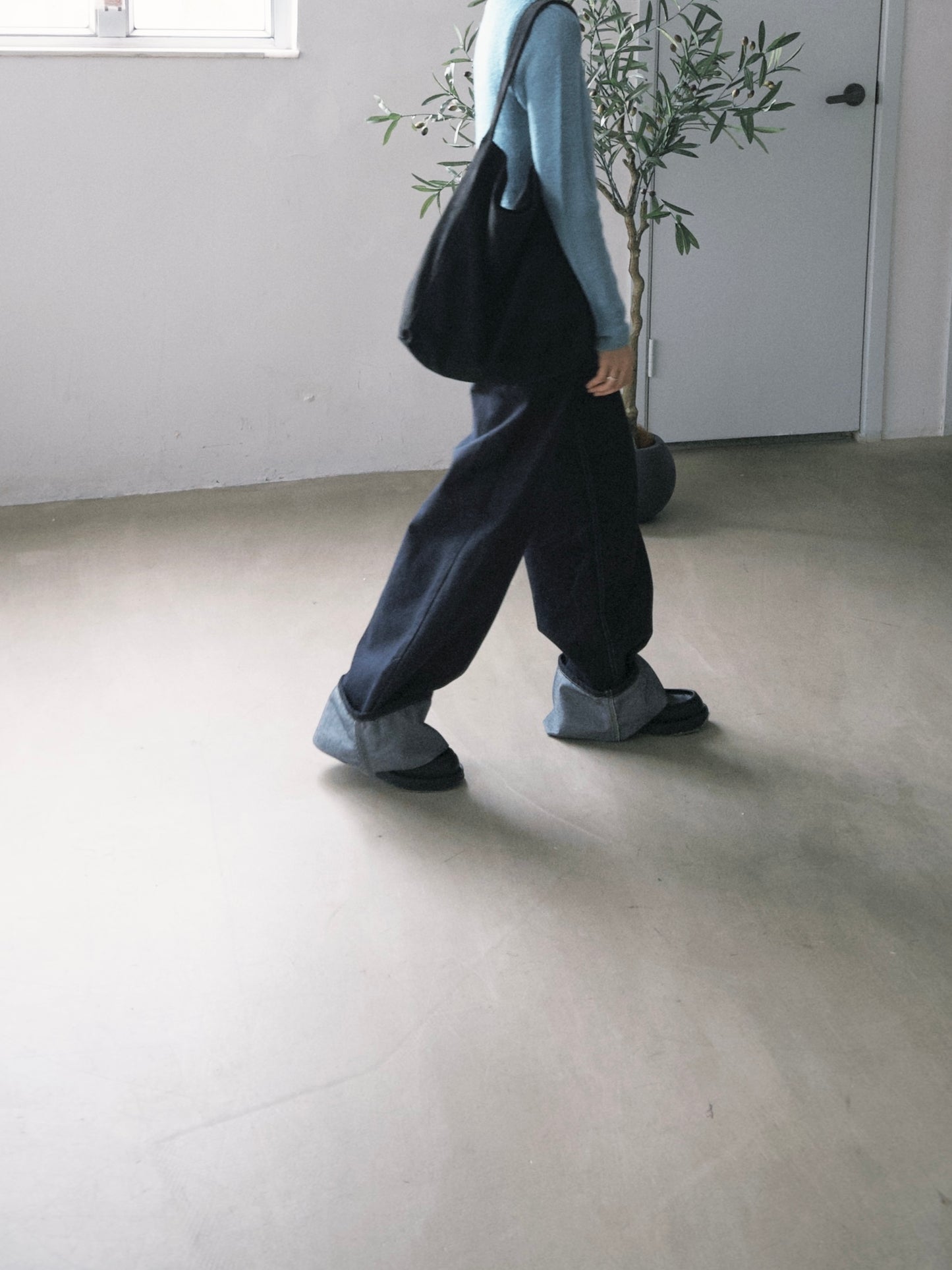 airy mohair shirt in calamine blue (pre-order)