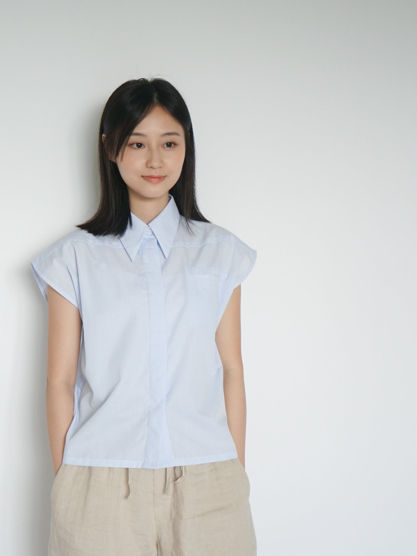 belle shirt baby-blue