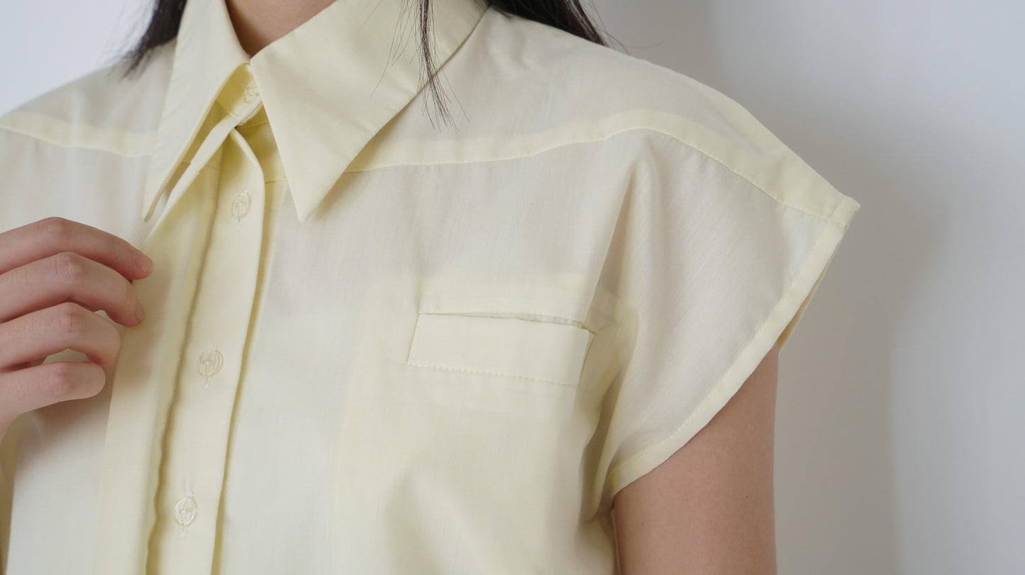 Belle shirt light lemon