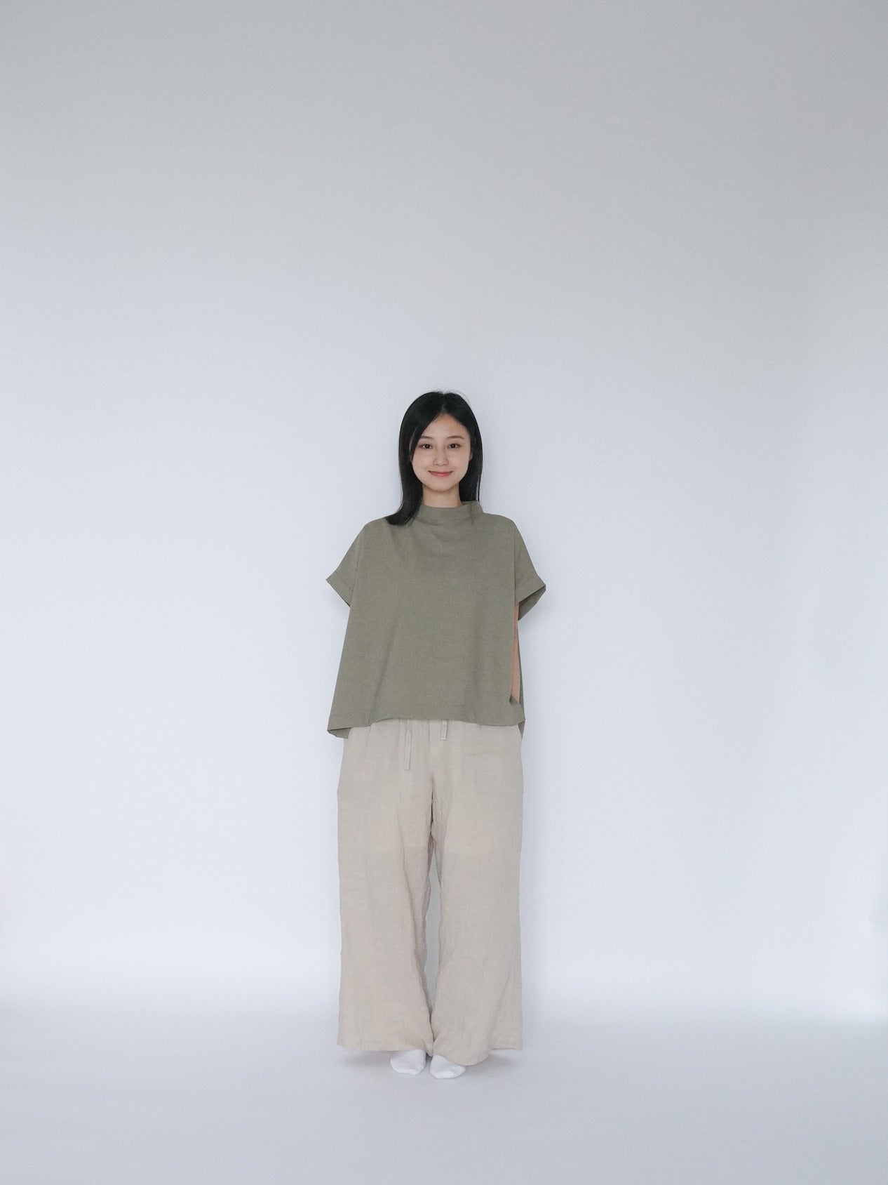 ruth top khaki