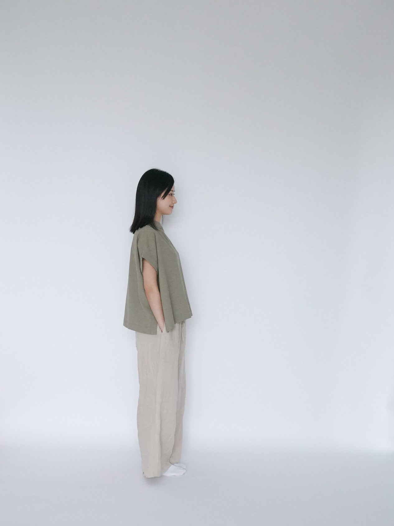 ruth top khaki