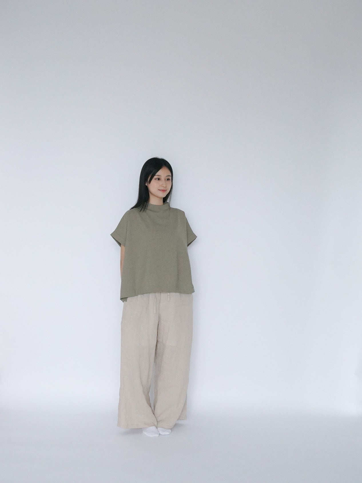 ruth top khaki