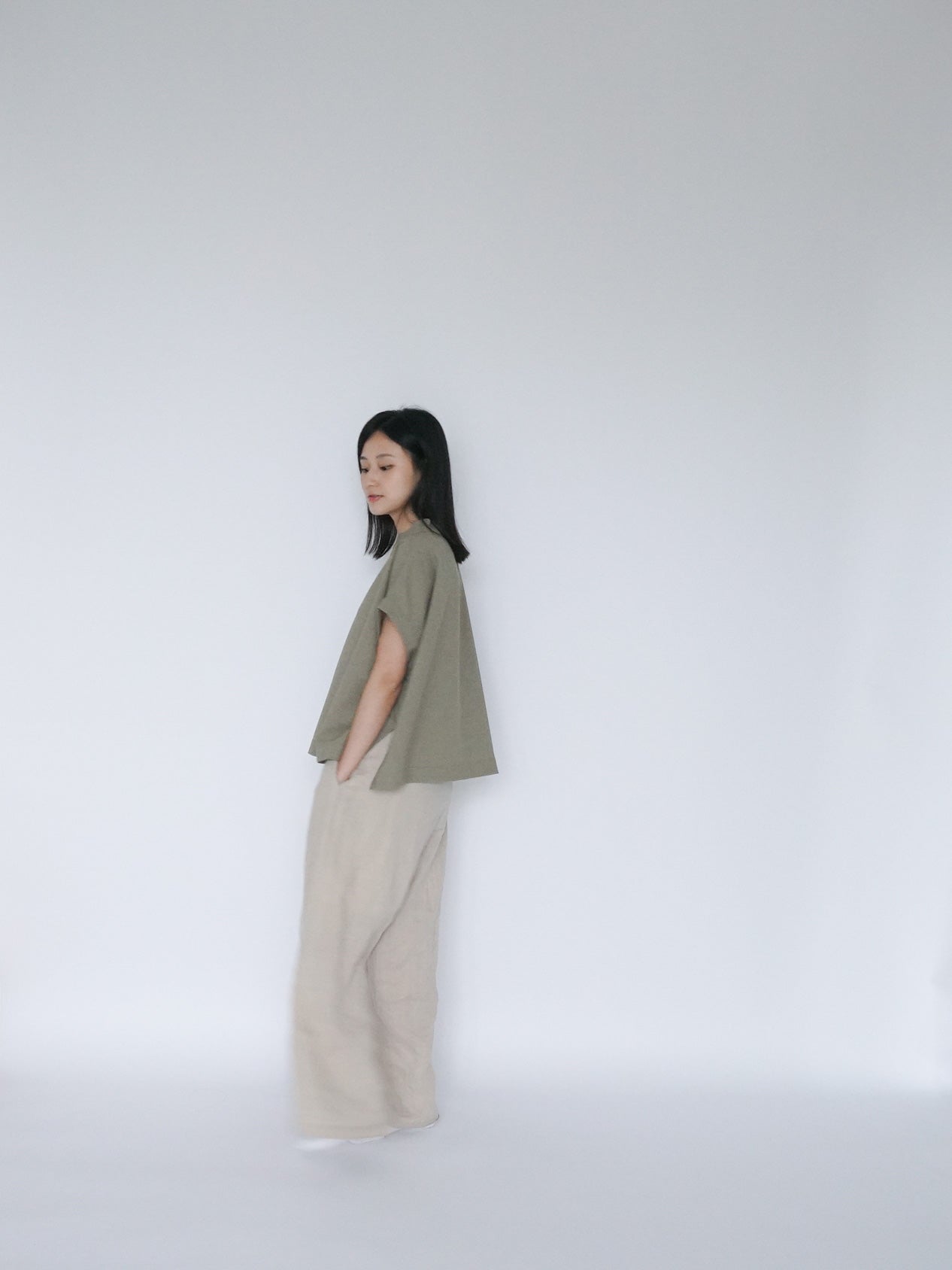 ruth top khaki