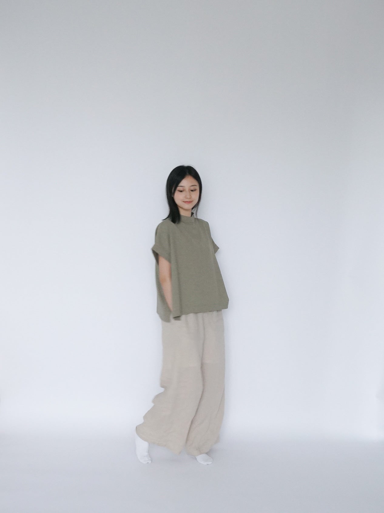 ruth top khaki