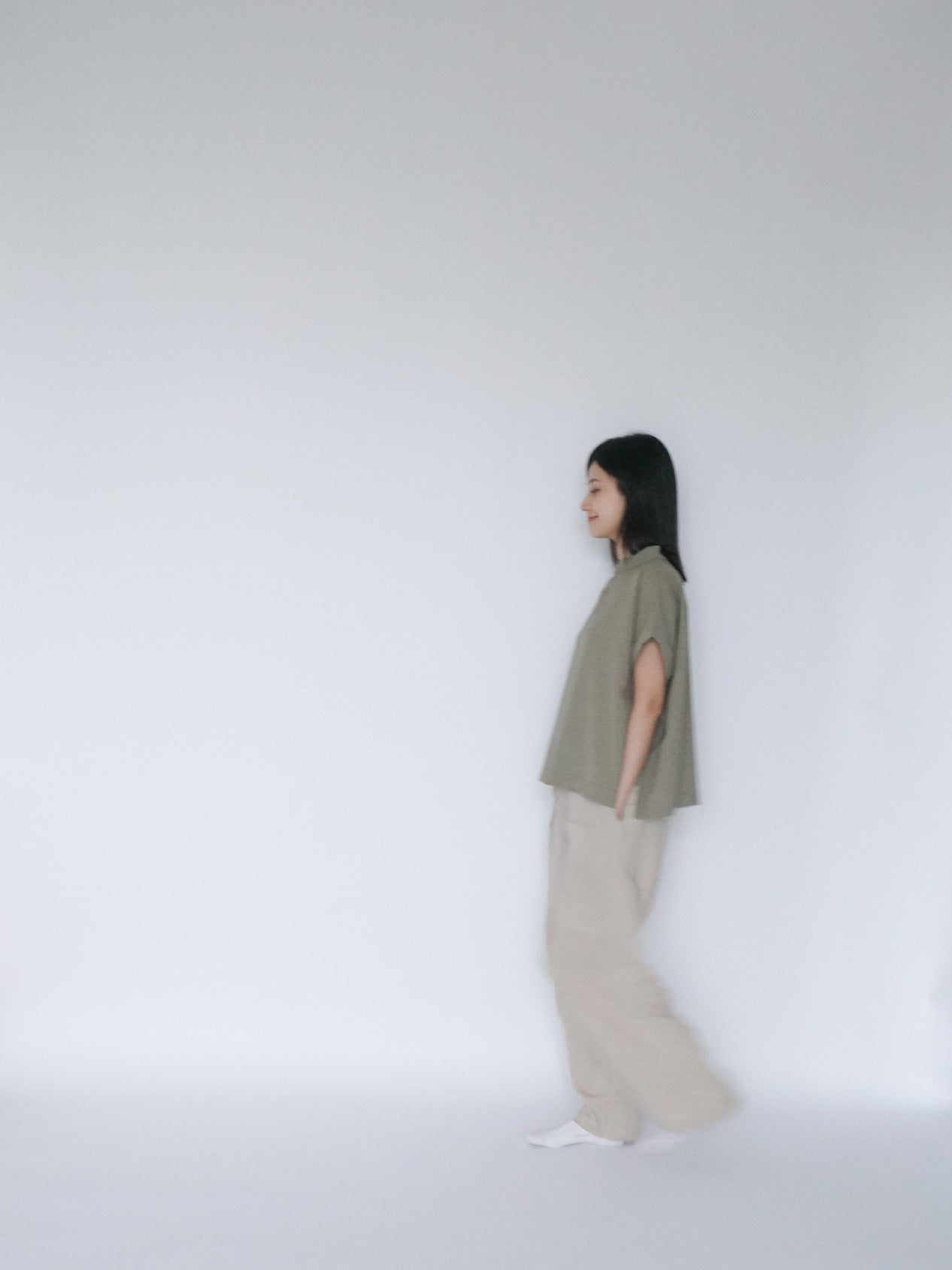 ruth top khaki