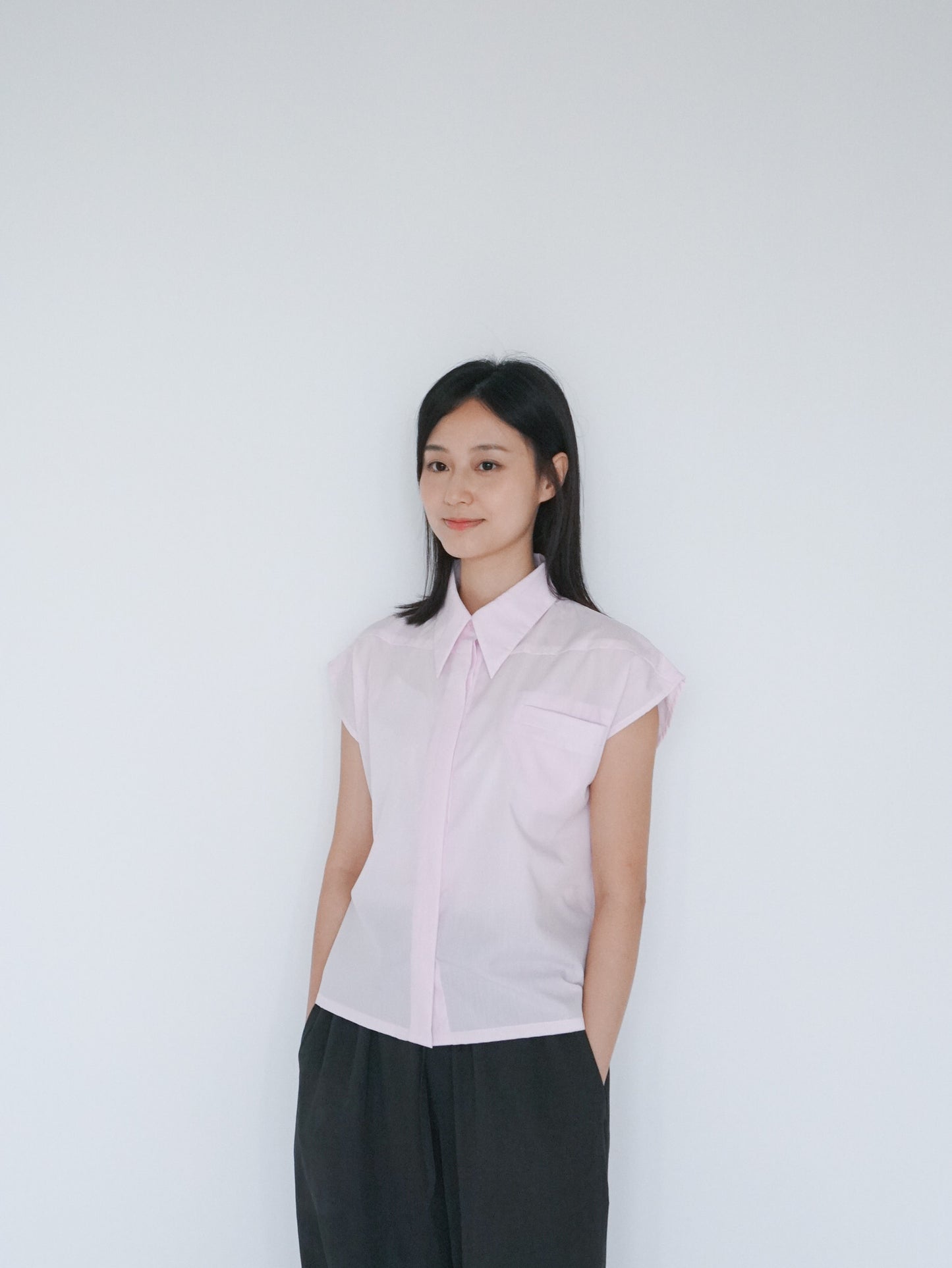 belle shirt soft pink