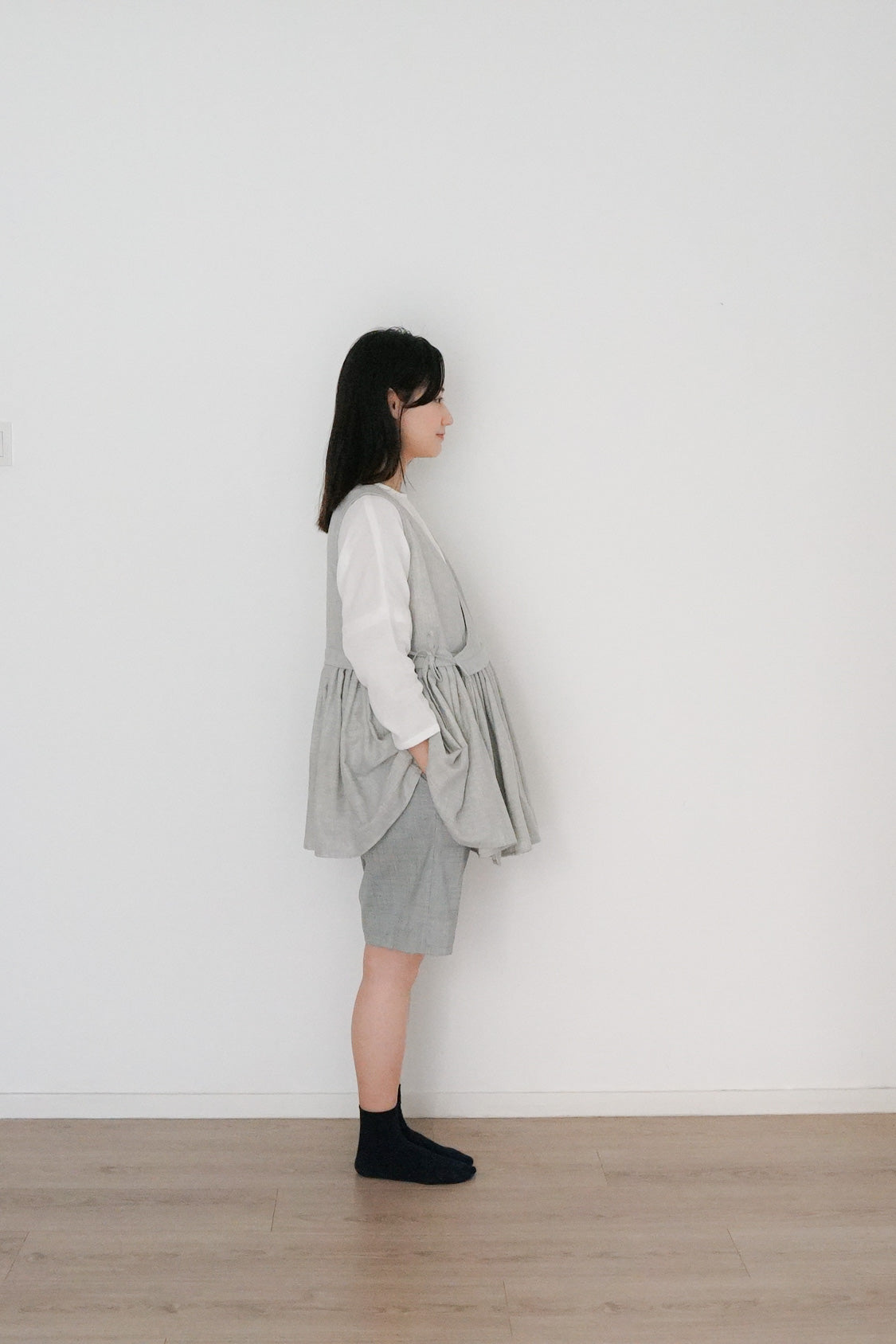 yui vest grey