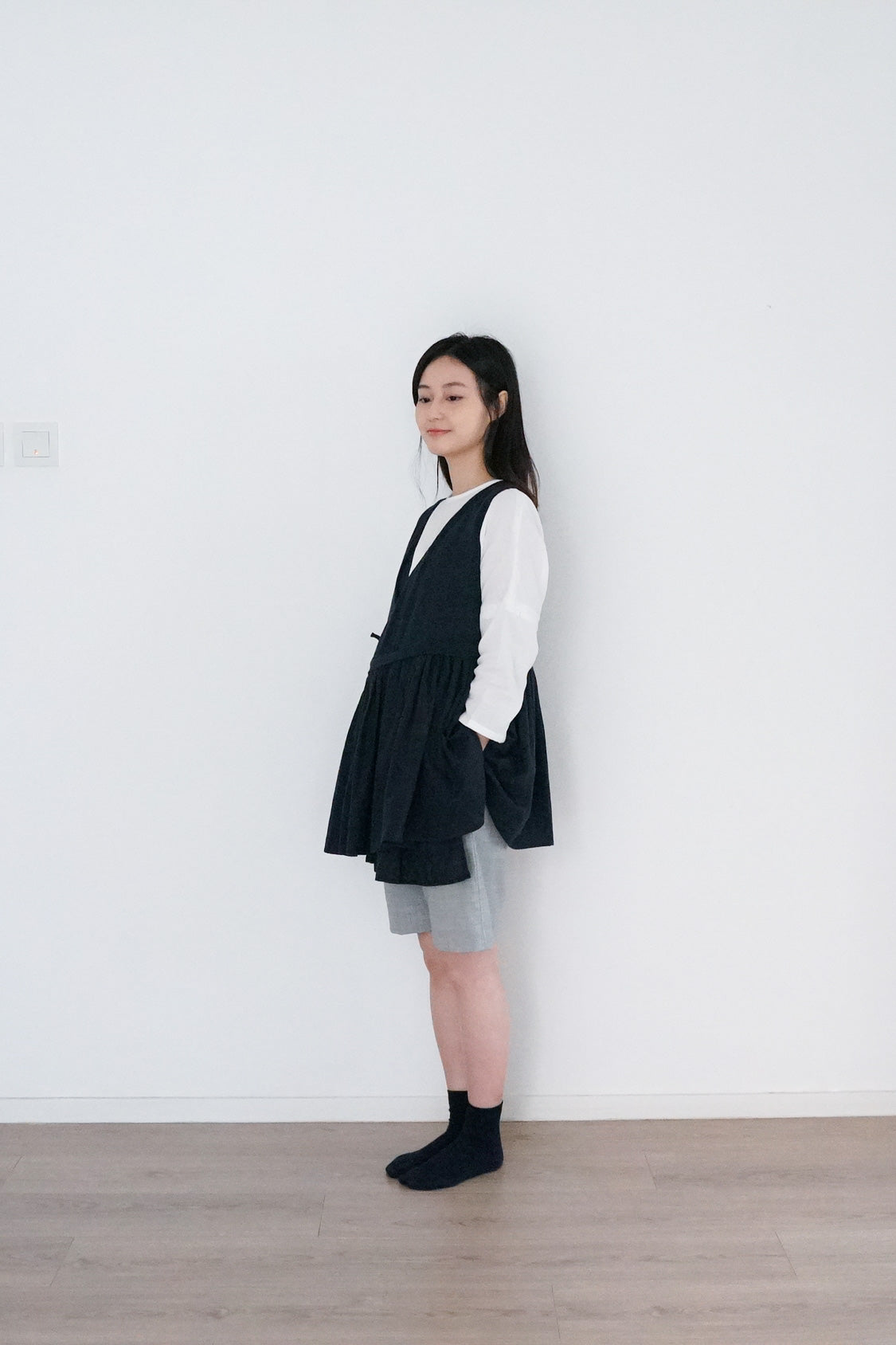 yui vest navy