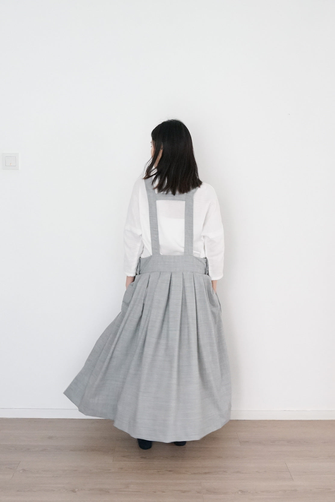 2-ways skirt light grey