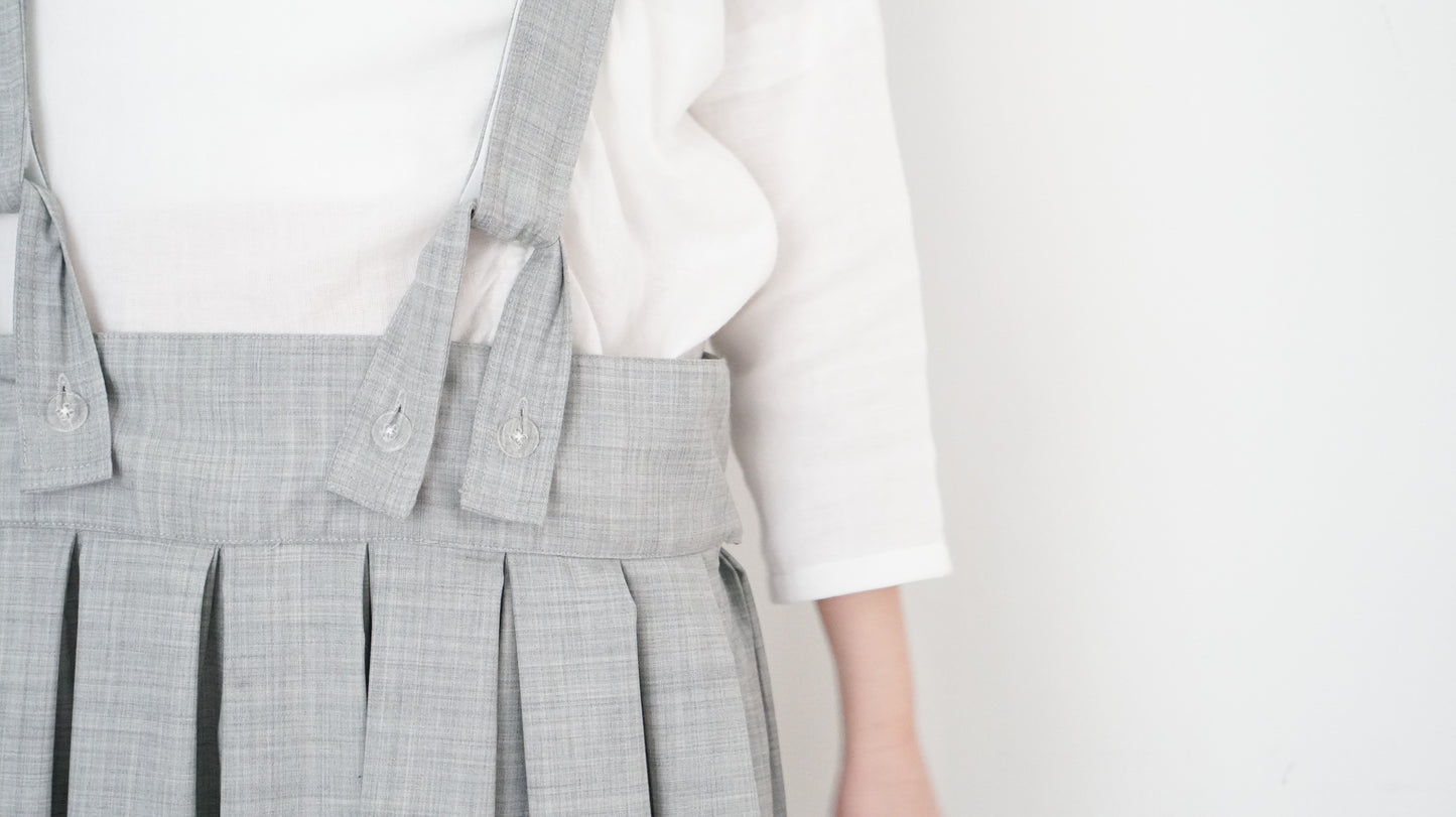 2-ways skirt light grey