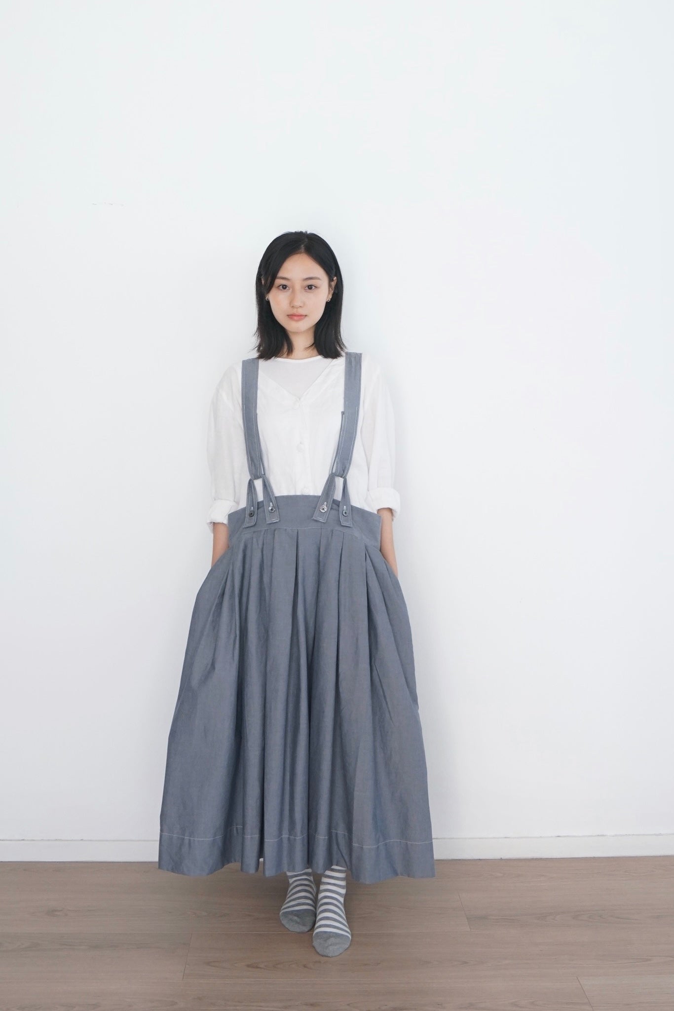 2-ways skirt denim