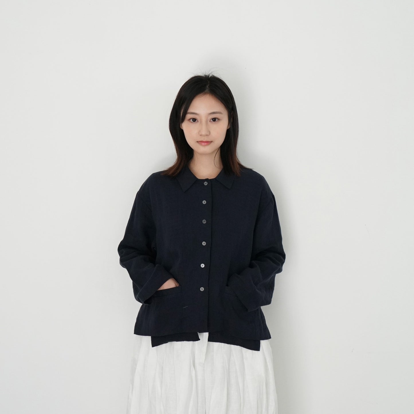 shirt jacket navy