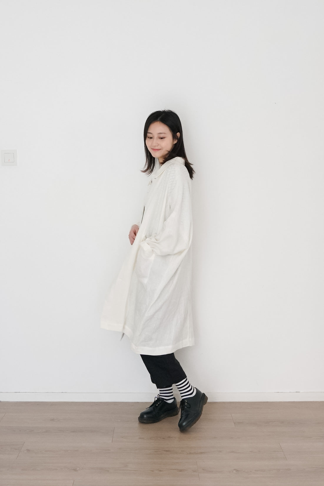 peter french coat white