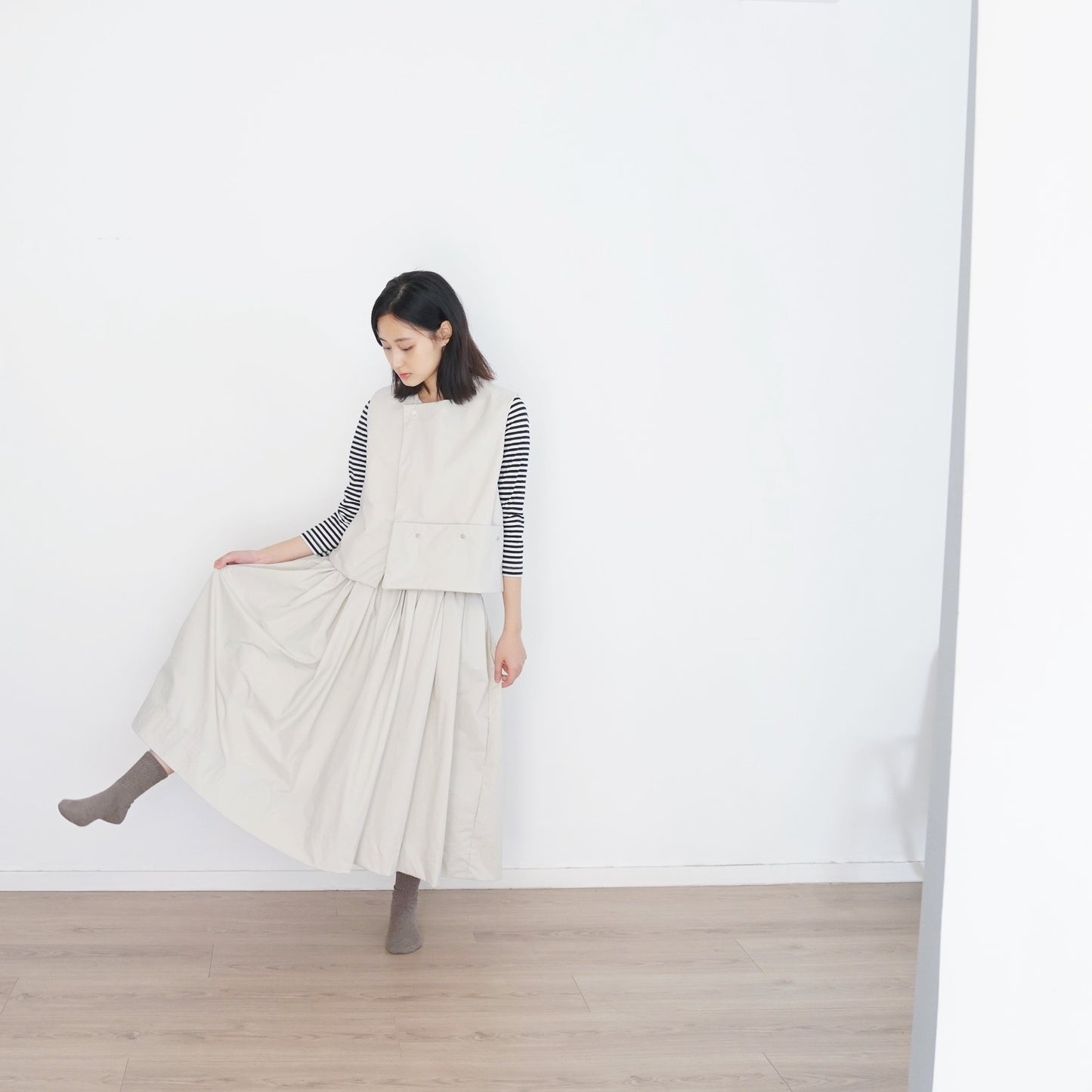 2-ways skirt ivory