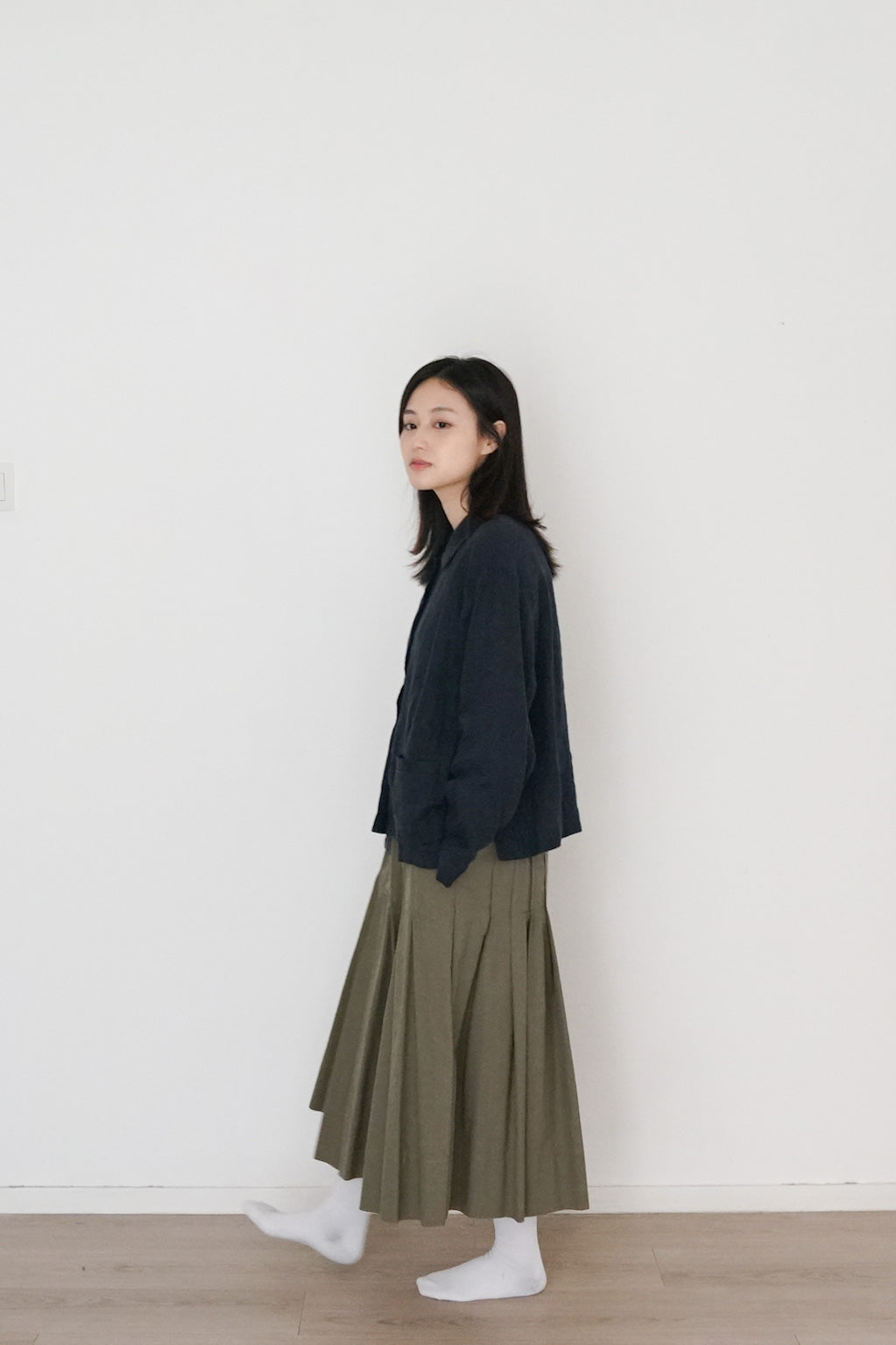 3-ways skirt olive