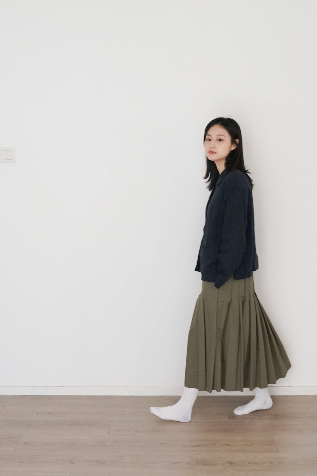 3-ways skirt olive