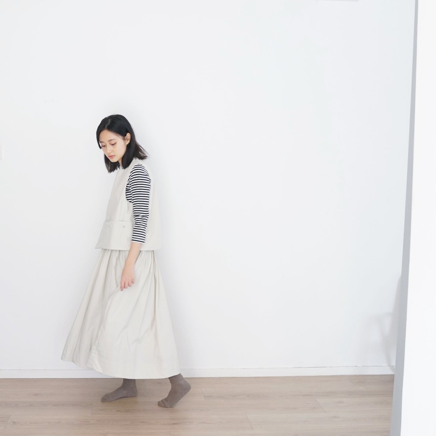 2-ways skirt ivory