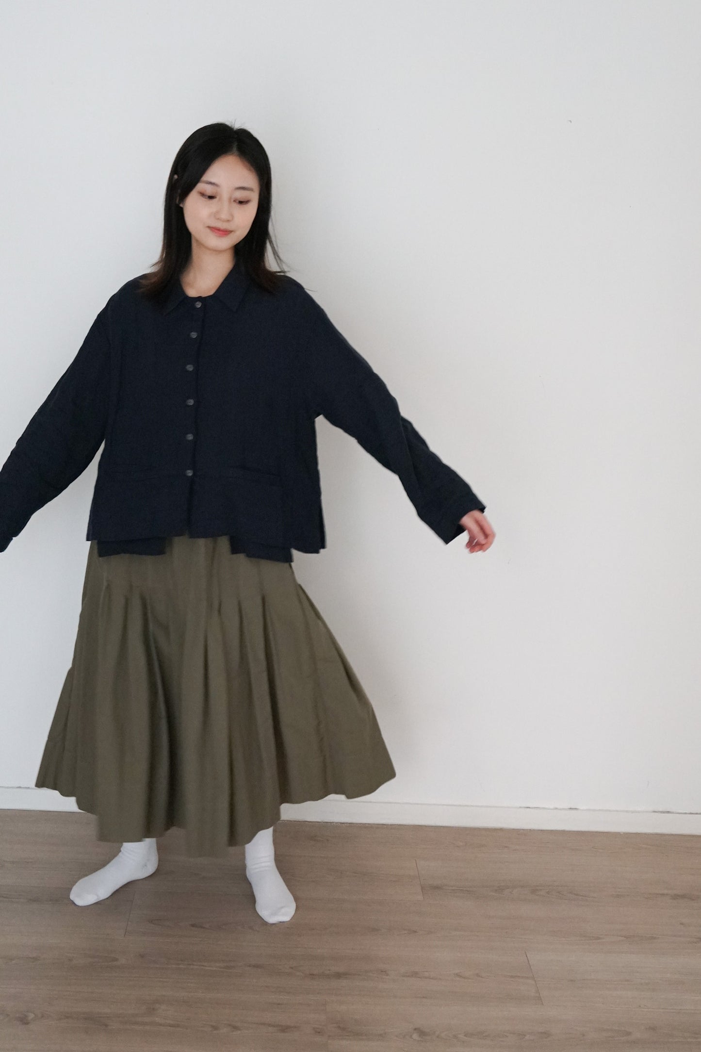 3-ways skirt olive