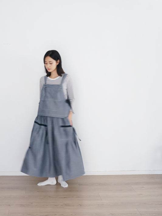 organ skirt denim