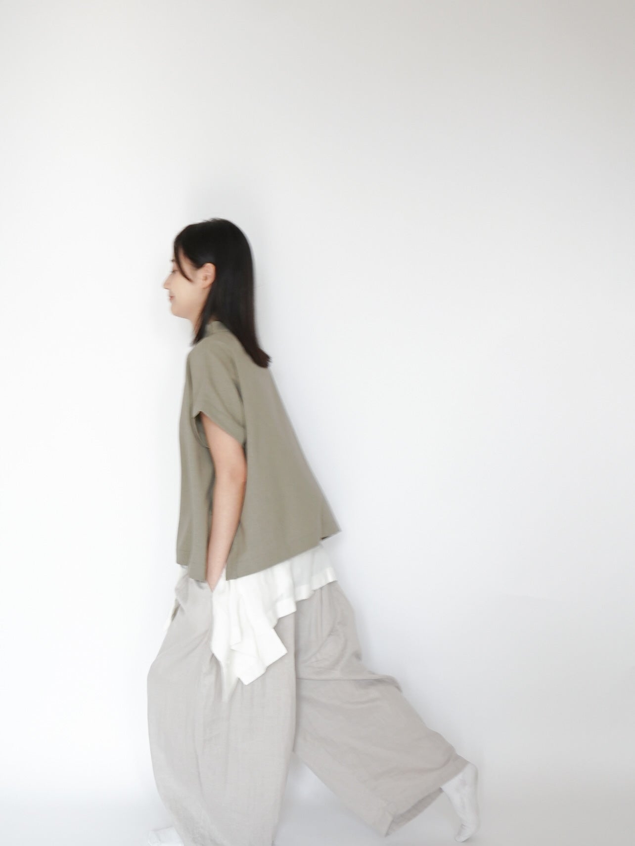 ruth top khaki