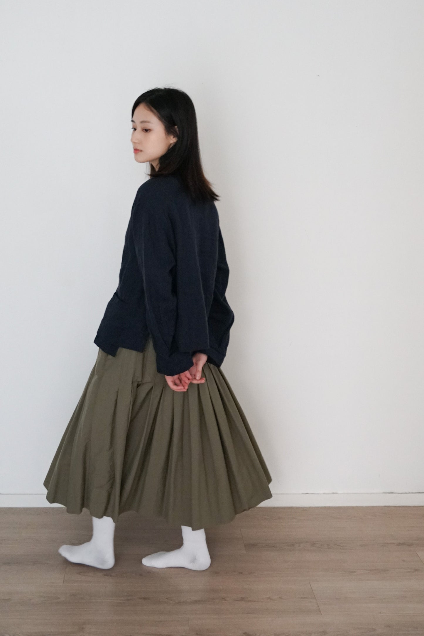 3-ways skirt olive