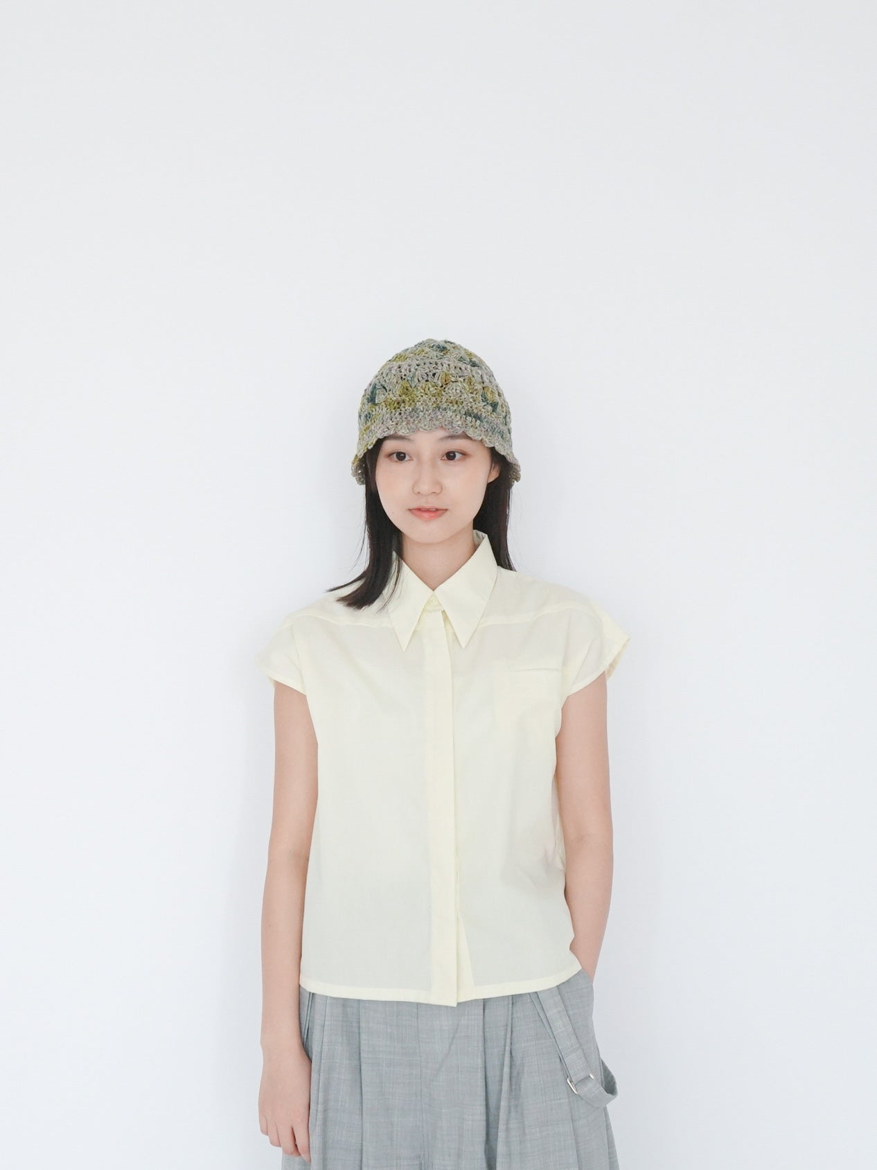 Belle shirt light lemon