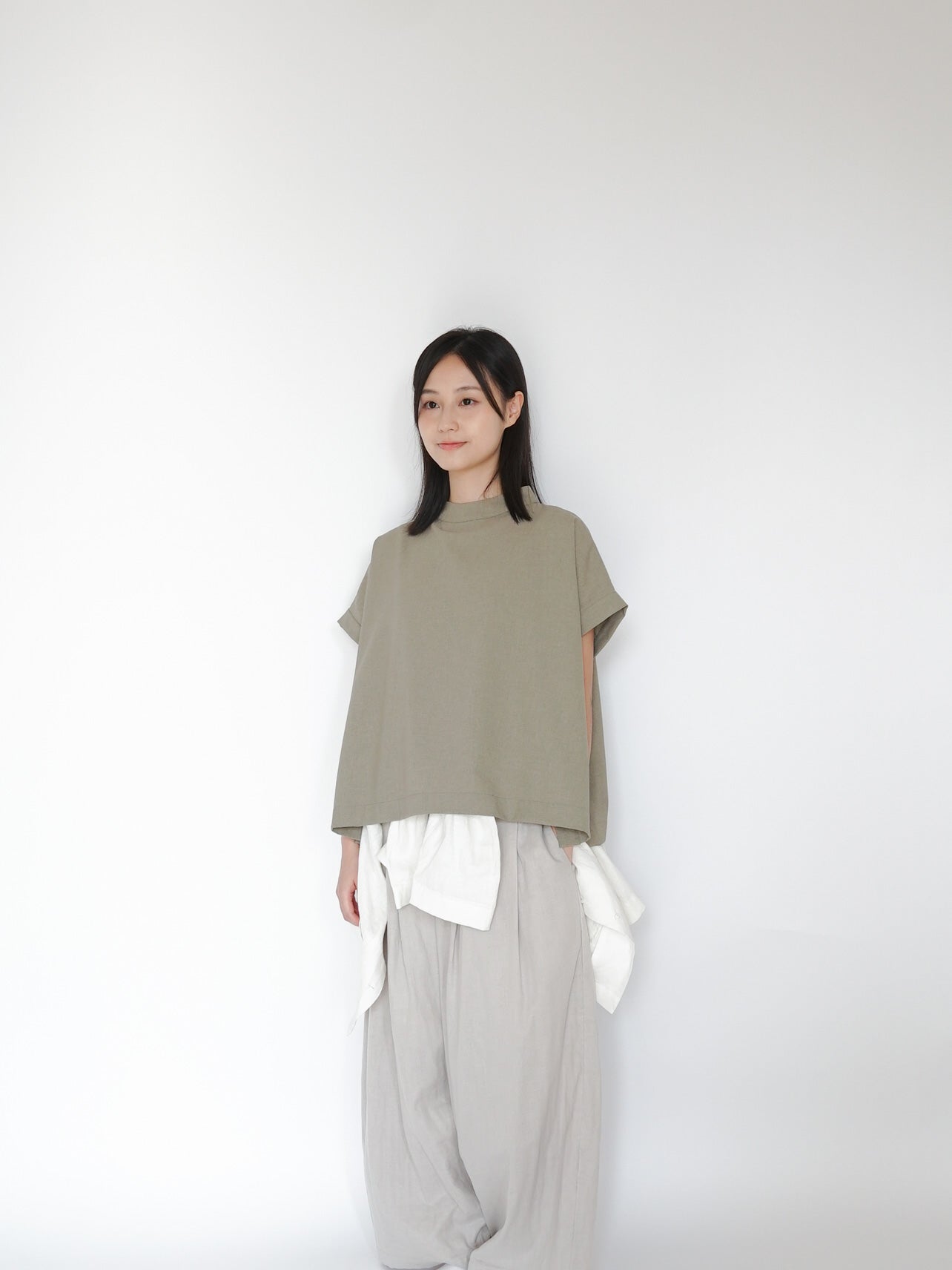 ruth top khaki