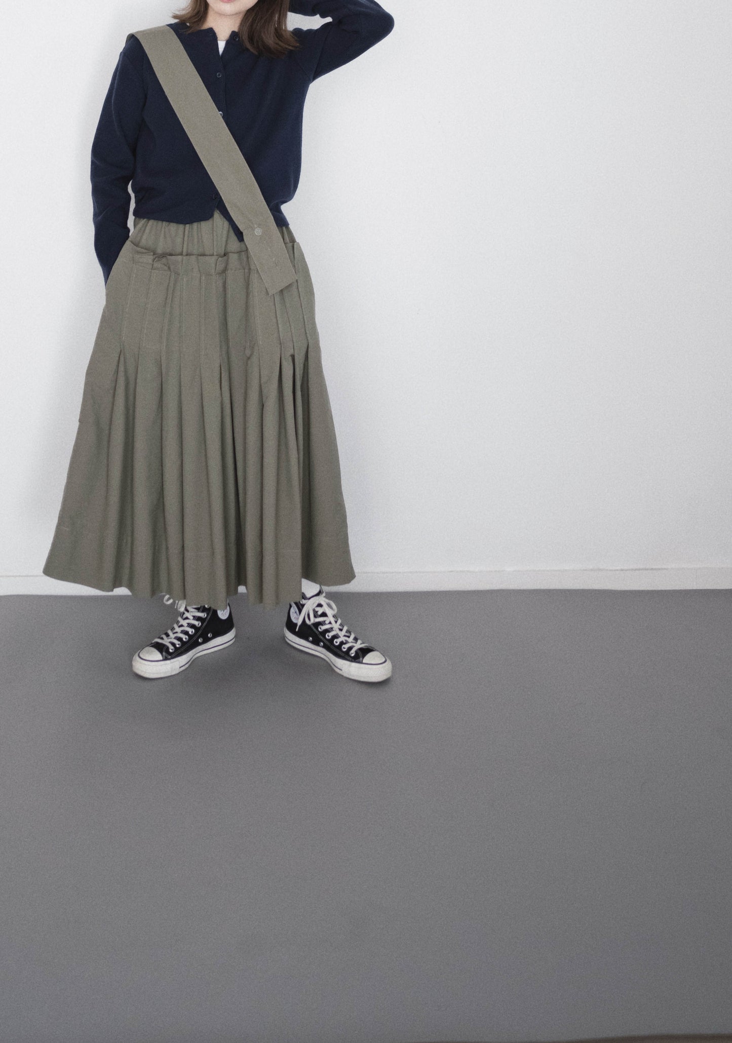 3-ways skirt olive