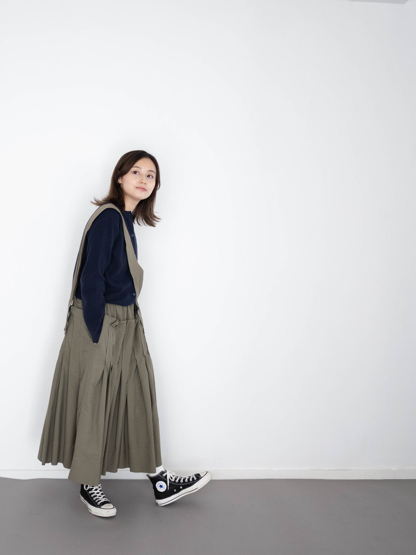 3-ways skirt olive